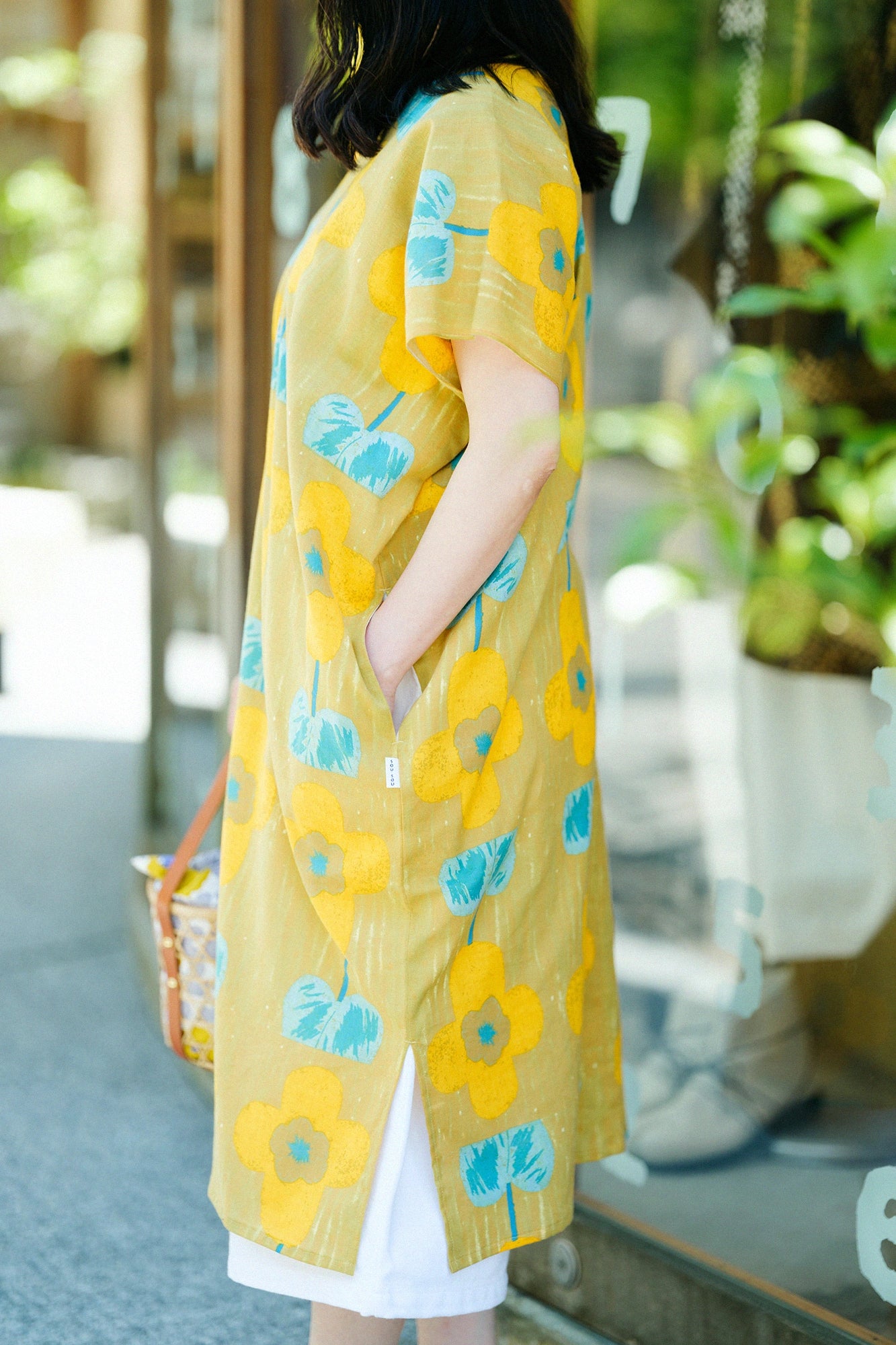 【Ships ard. 6/23】Isemomen Bun Rectangular Dress Split Joint / Flowers Bloom
