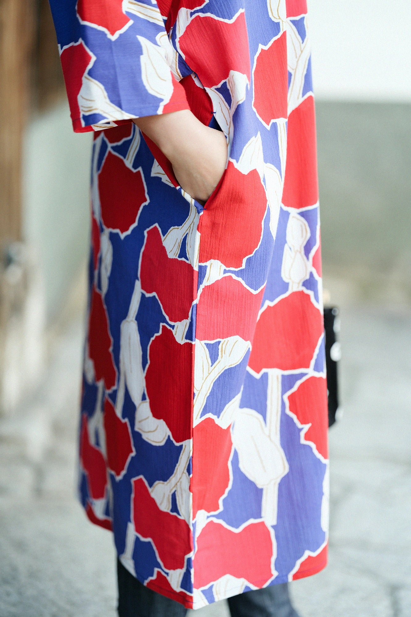 【3월 3일경 발송 예정】타카시마치지미 20/20 나기나타 직사각형 원피스／아데야카 