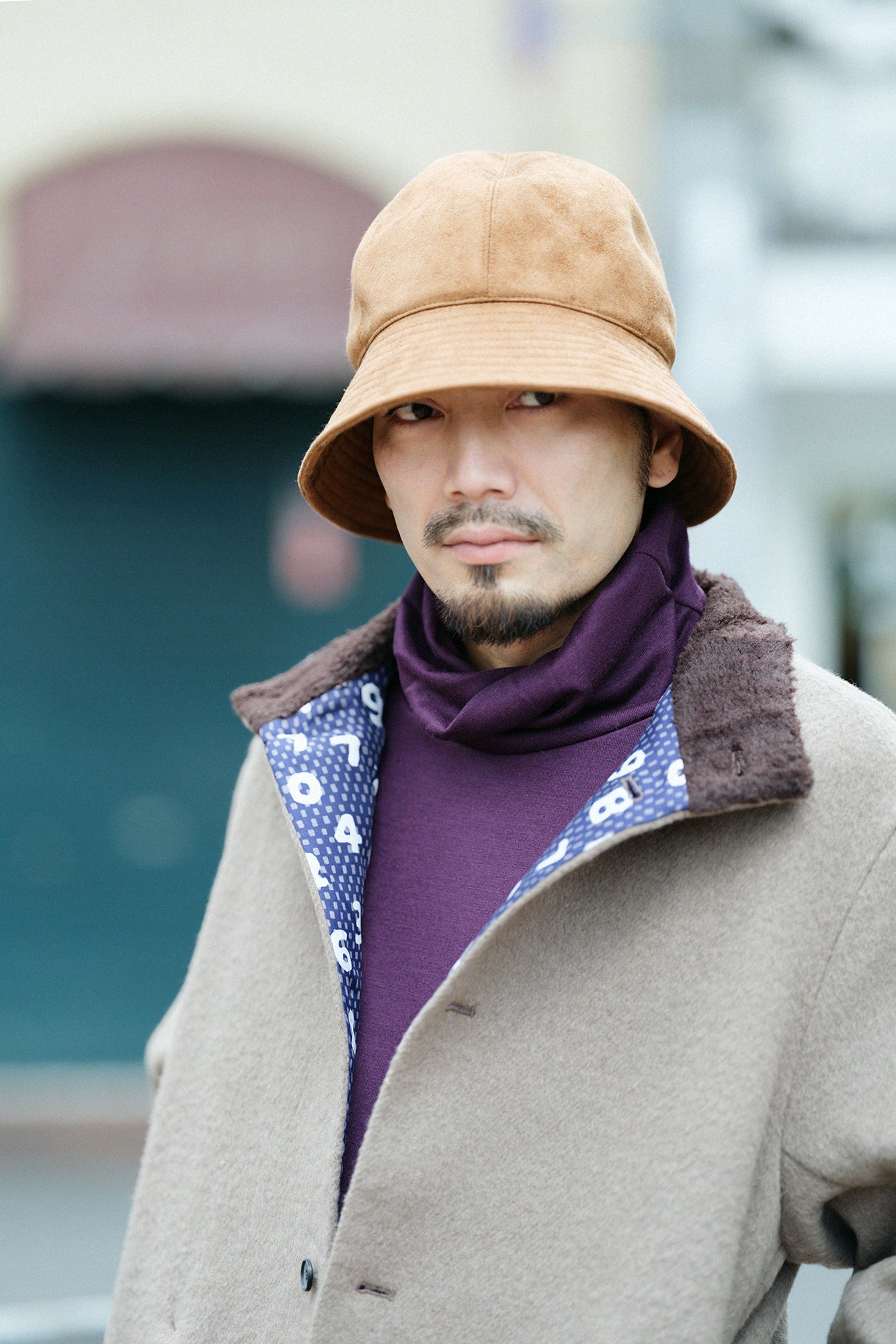 【預購】仿麂皮 Metro Hat／紅褐色×SO-SU-U十數 昆（※預計於12月9日左右發貨）