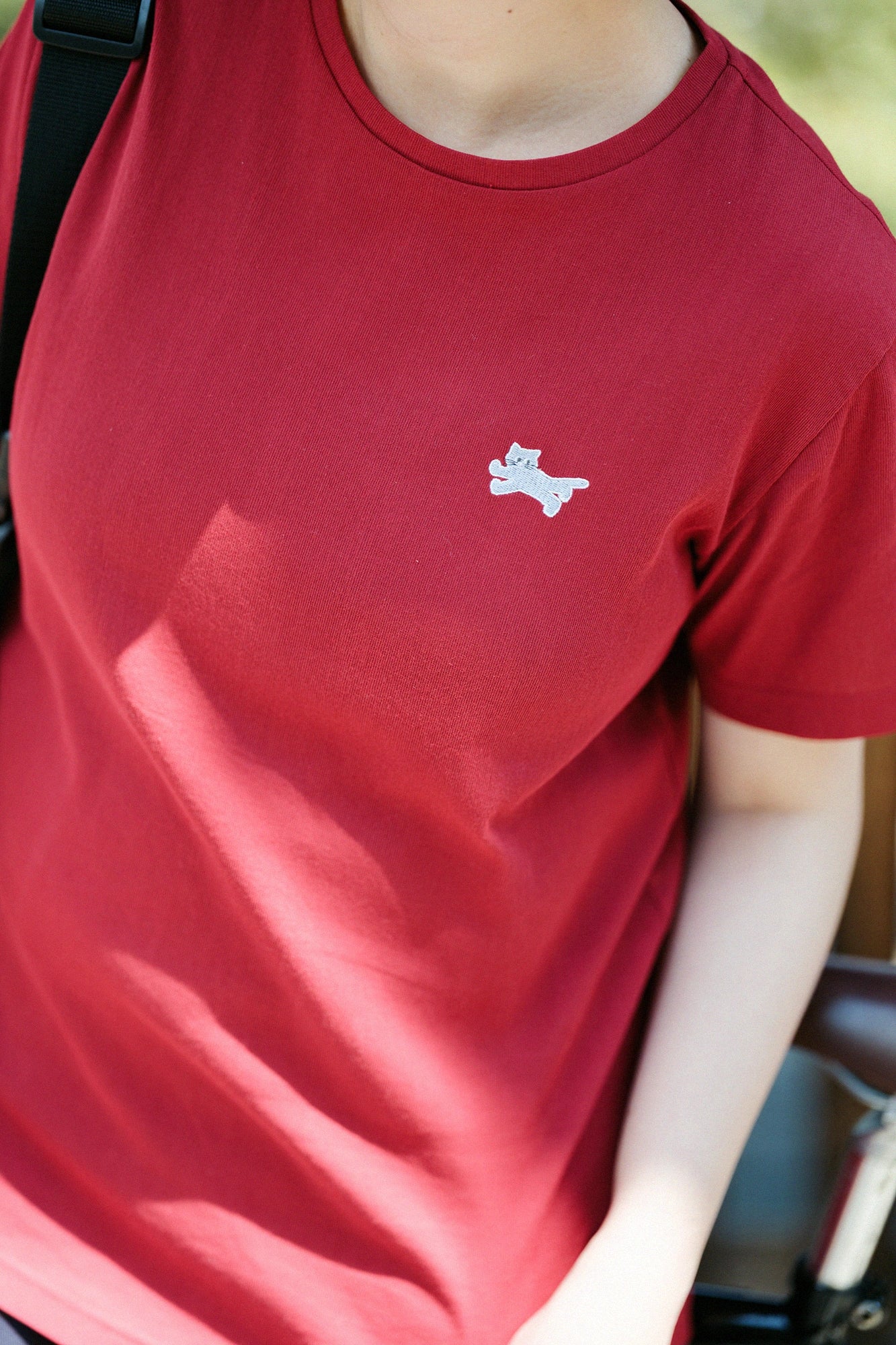 Chizimi Cotton 40/40 Short Sleeve T-shirt / Red