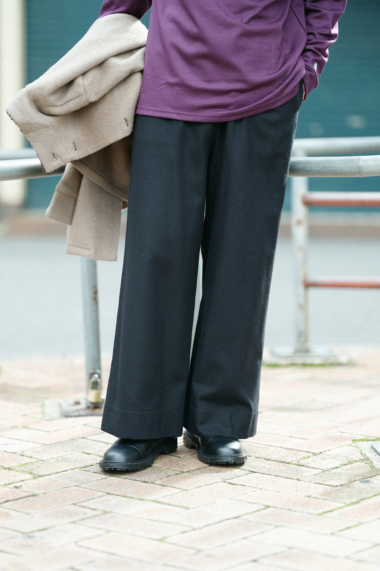 【Pre-order】CORDURA® Combat Wool Wide Pants／Black（※Scheduled to be shipped around Dec 9）