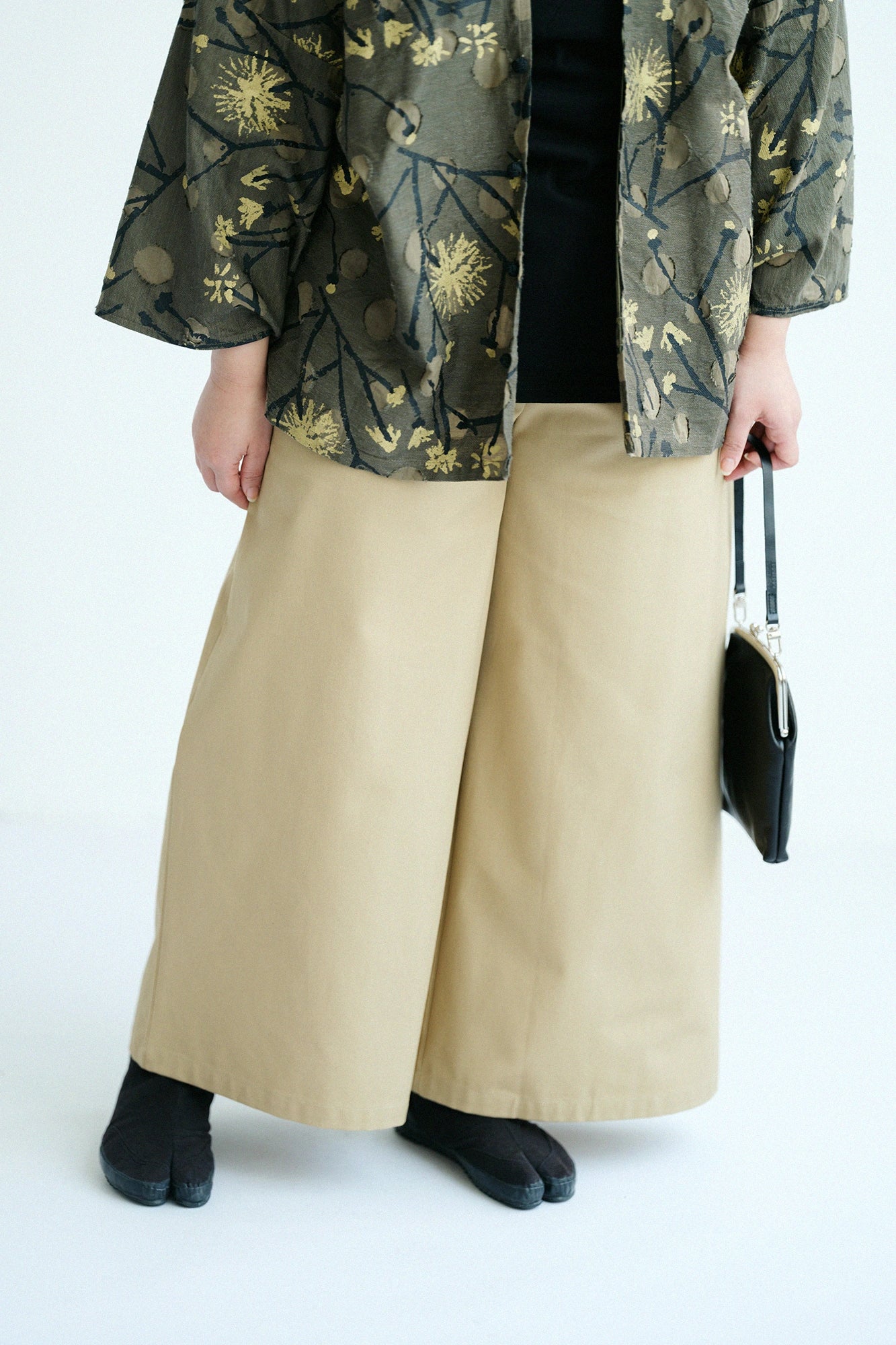 【Scheduled to ship around Mar 3】No.11 Canvas Wide-legged Pants／Orchid Color
