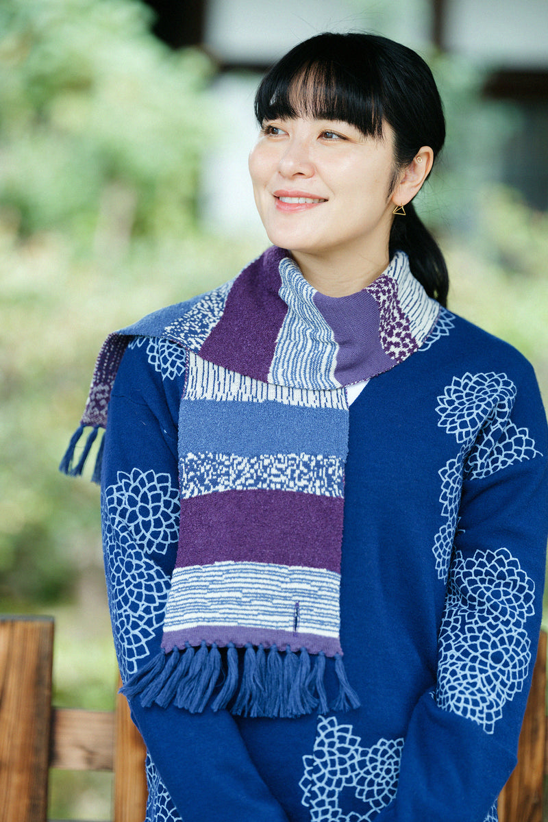 SOU・SOU×MOONBAT Knitted Collar Scarf