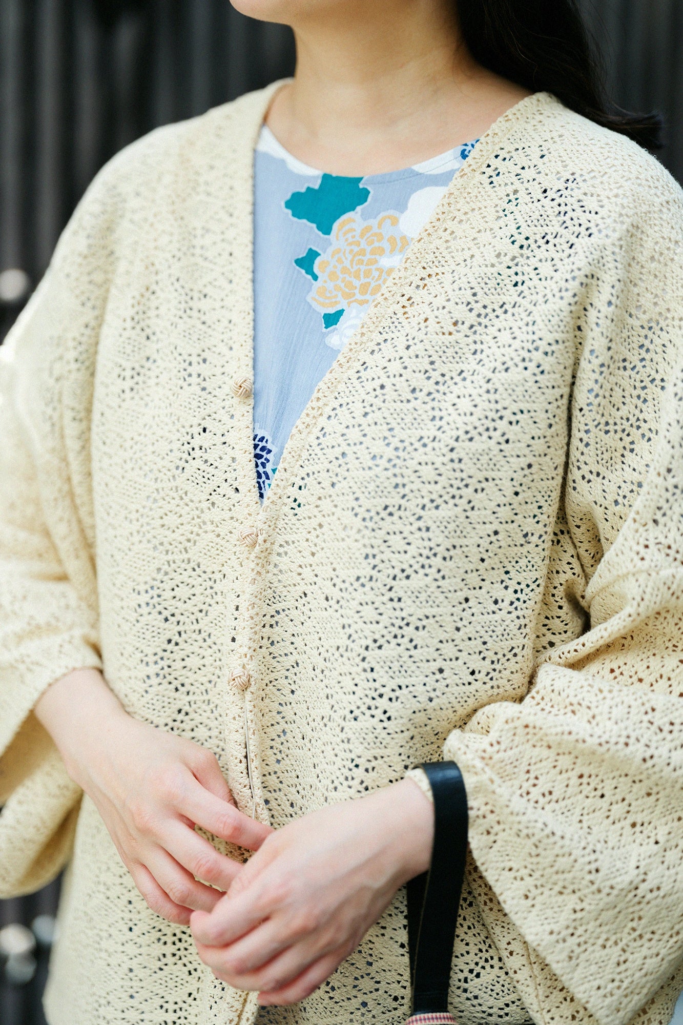 【Ships ard. 6/23】Hollow Out Embroidery Hatsuki Cardigan / Creamy White