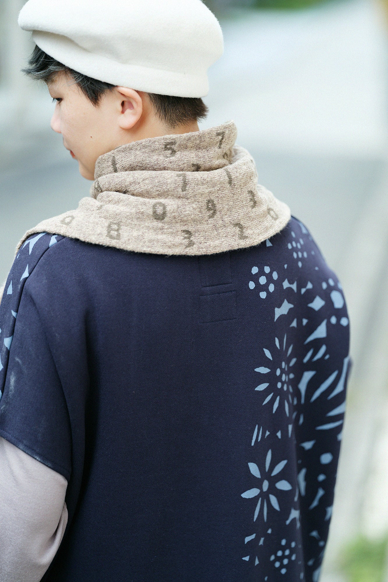 SOU・SOU×MOONBAT 草編領巾／SO-SU-U十數 灰褐色