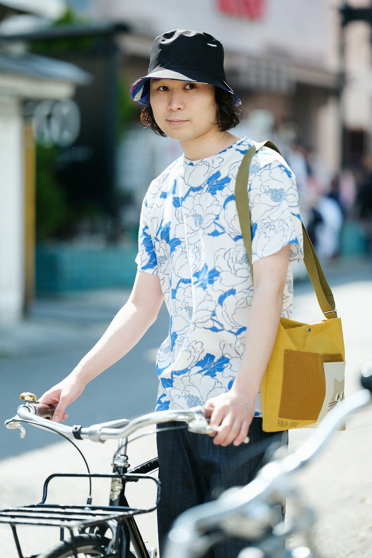 [Versand voraussichtlich um den 28. April] Wende-BIKE-HAT/Tagaichigai▲ aus Stretch-Twill