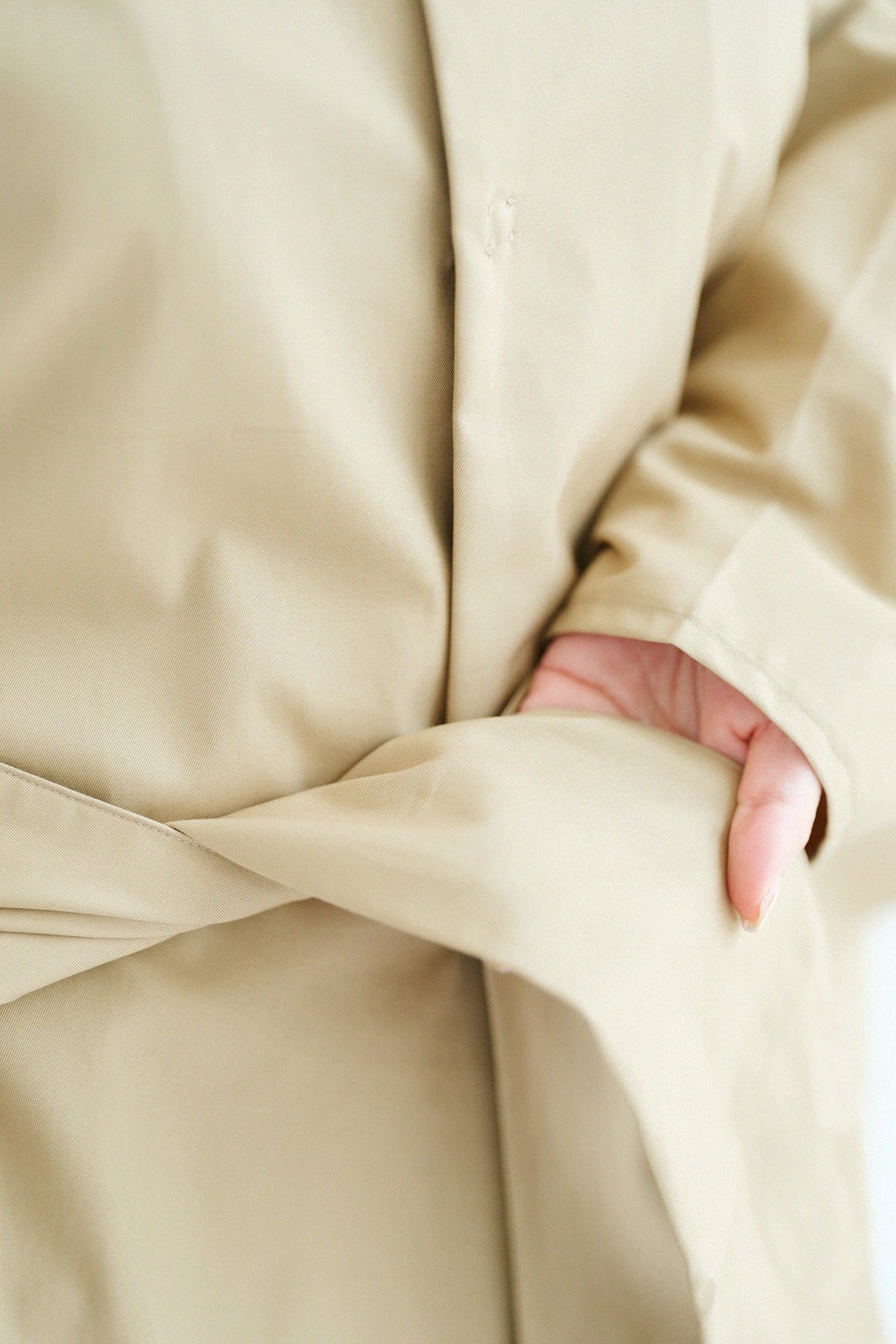 【Ships Ard 9/22】High-density Gabardine Square Sleeve Coat／Hazelnut