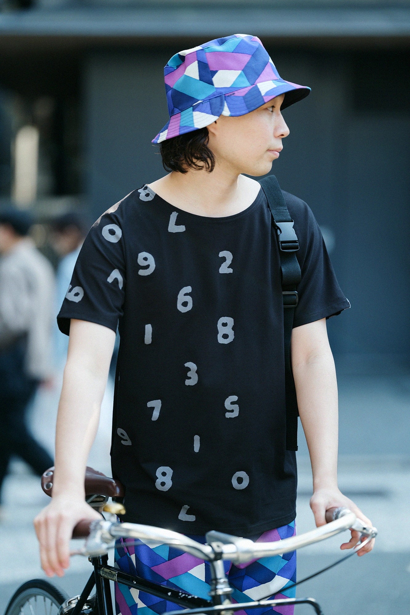 [Versand voraussichtlich um den 28. April] Wende-BIKE-HAT/Tagaichigai▲ aus Stretch-Twill