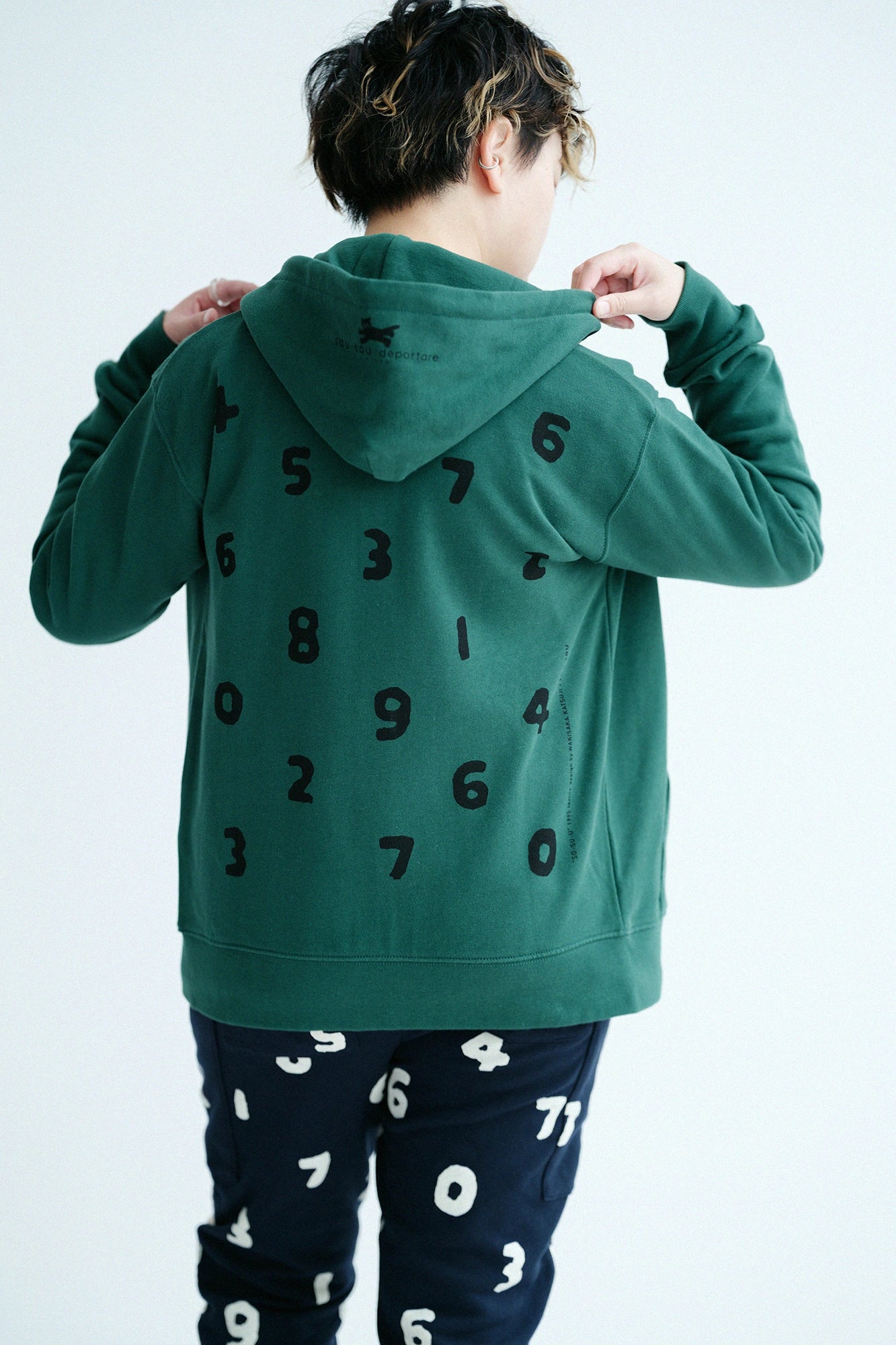 SO-SU-U 데포르타레 ZIP UP 스웨트 파카[9.7]/아이비 그린