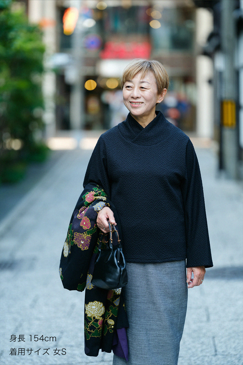 和服領上衣 白息