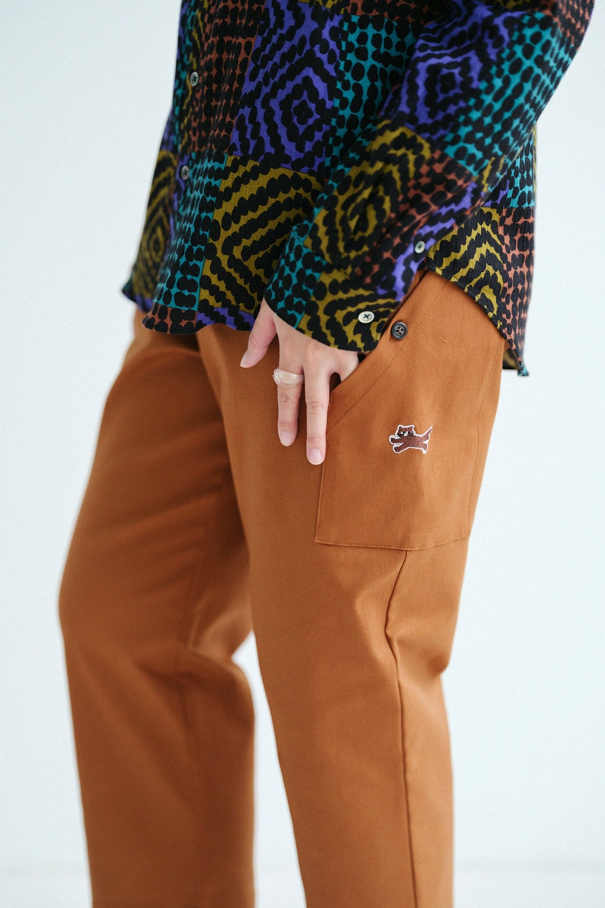 【9月29日頃発送予定】カツラギストレッチ BIKEすててこ／ブラウン