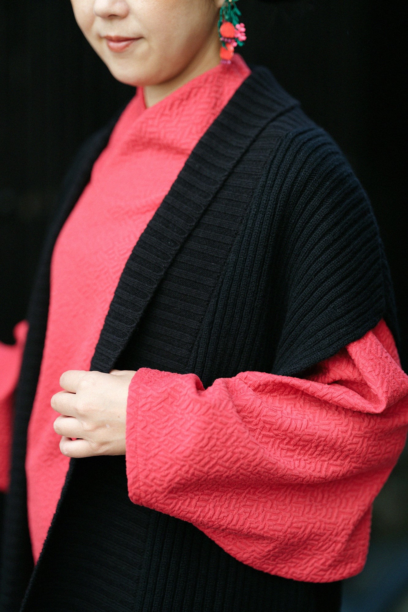 [预约]SOU・SOU×ALPHA 羊绒混纺、脊椎、脊线、长款/湿色（预计11月25日左右发货）