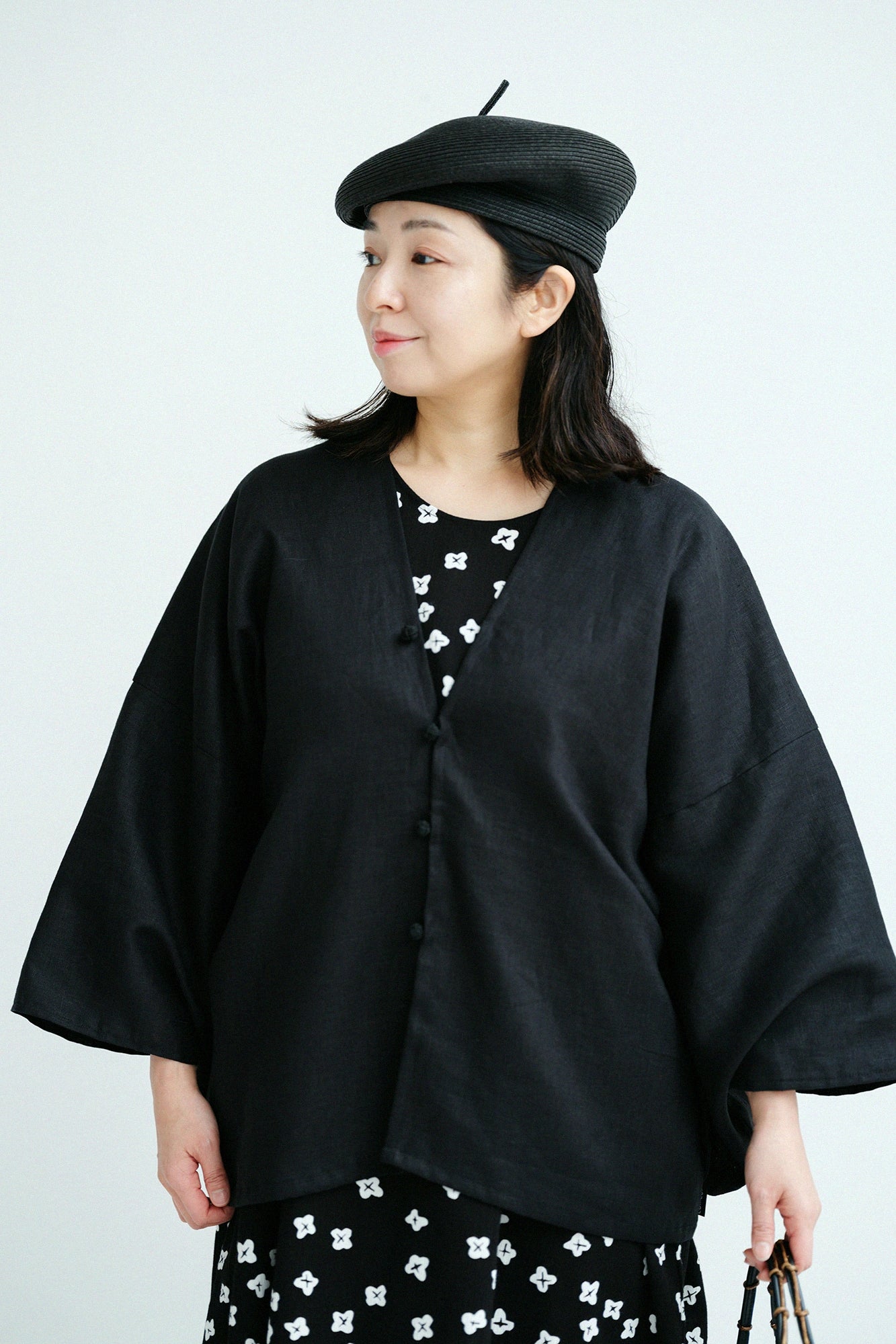 Chanvre Tsuki / Couleur Nurebairo (noir profond) 