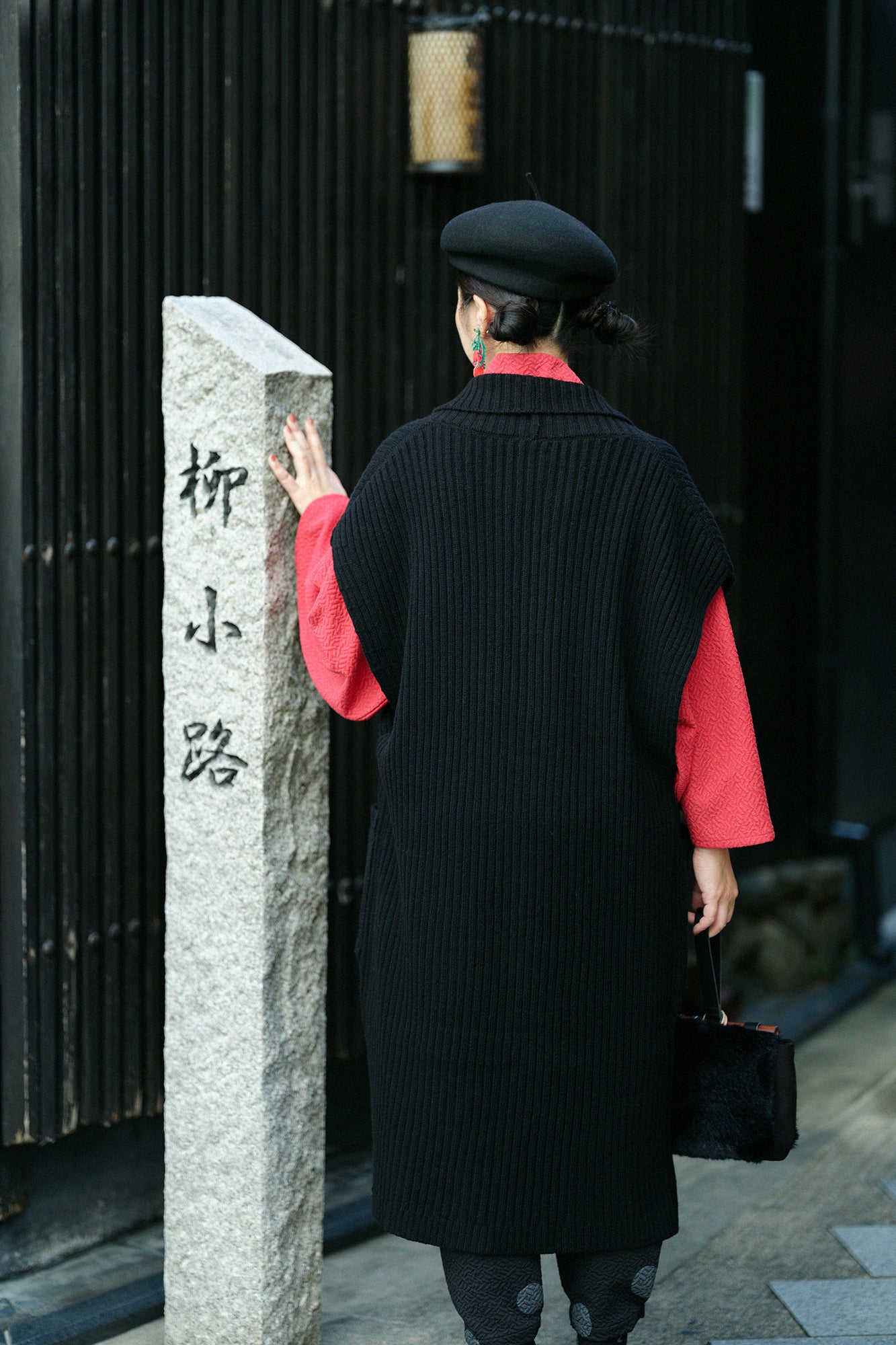 [预约]SOU・SOU×ALPHA 羊绒混纺、脊椎、脊线、长款/湿色（预计11月25日左右发货）