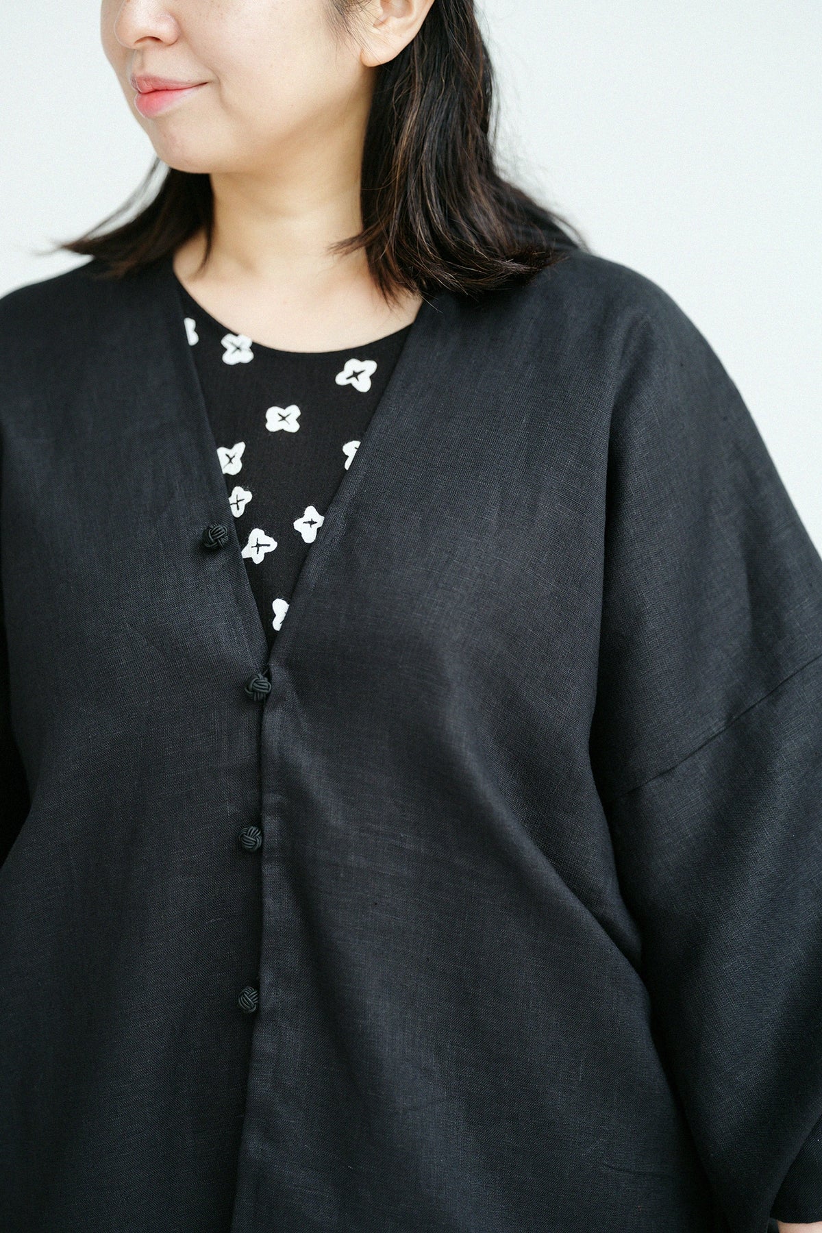 Chanvre Tsuki / Couleur Nurebairo (noir profond) 