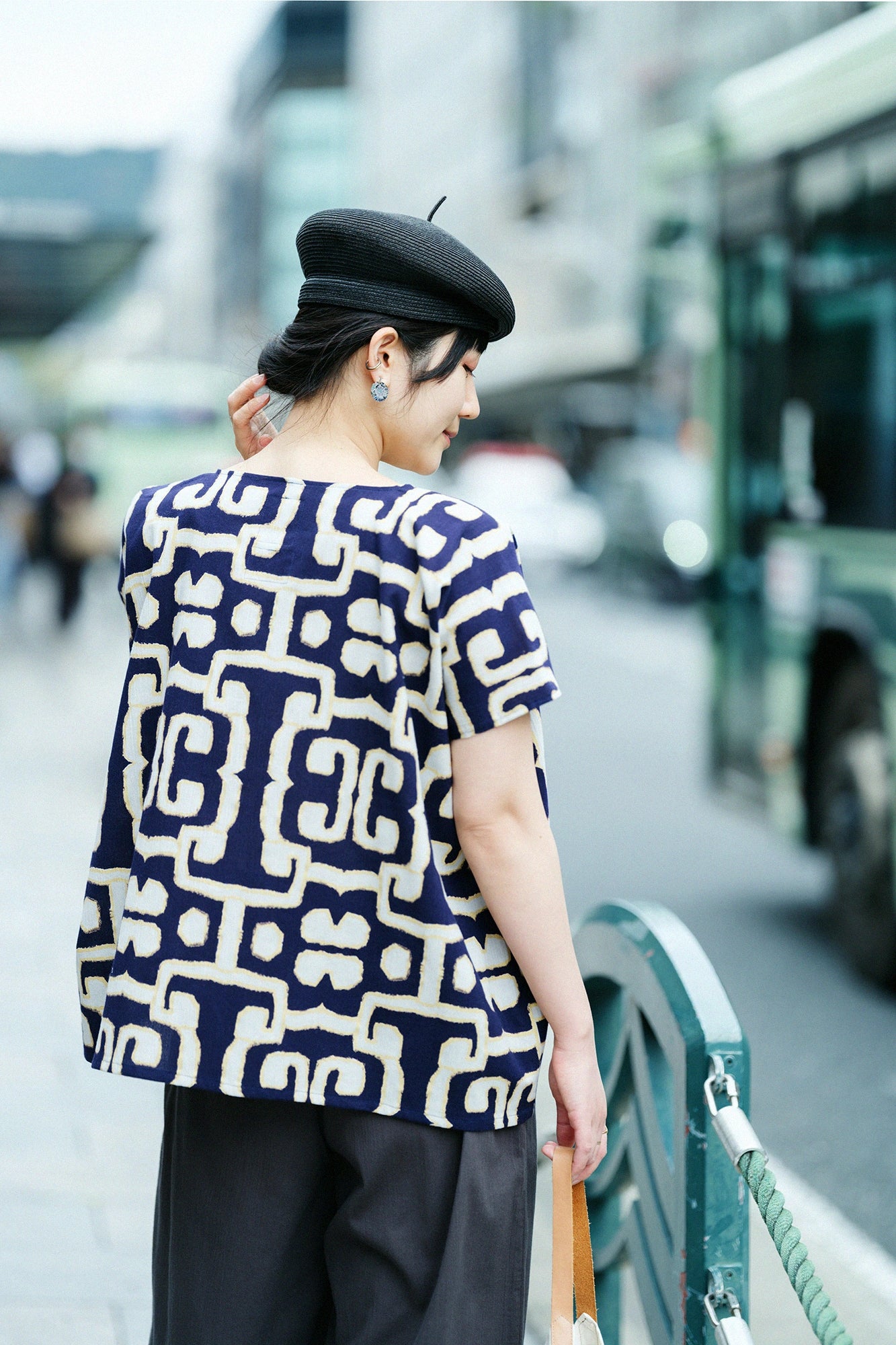 【Ships ard. 4/21】Chizimi Cotton 20/20 Square Top / Primitive Sculpture 
