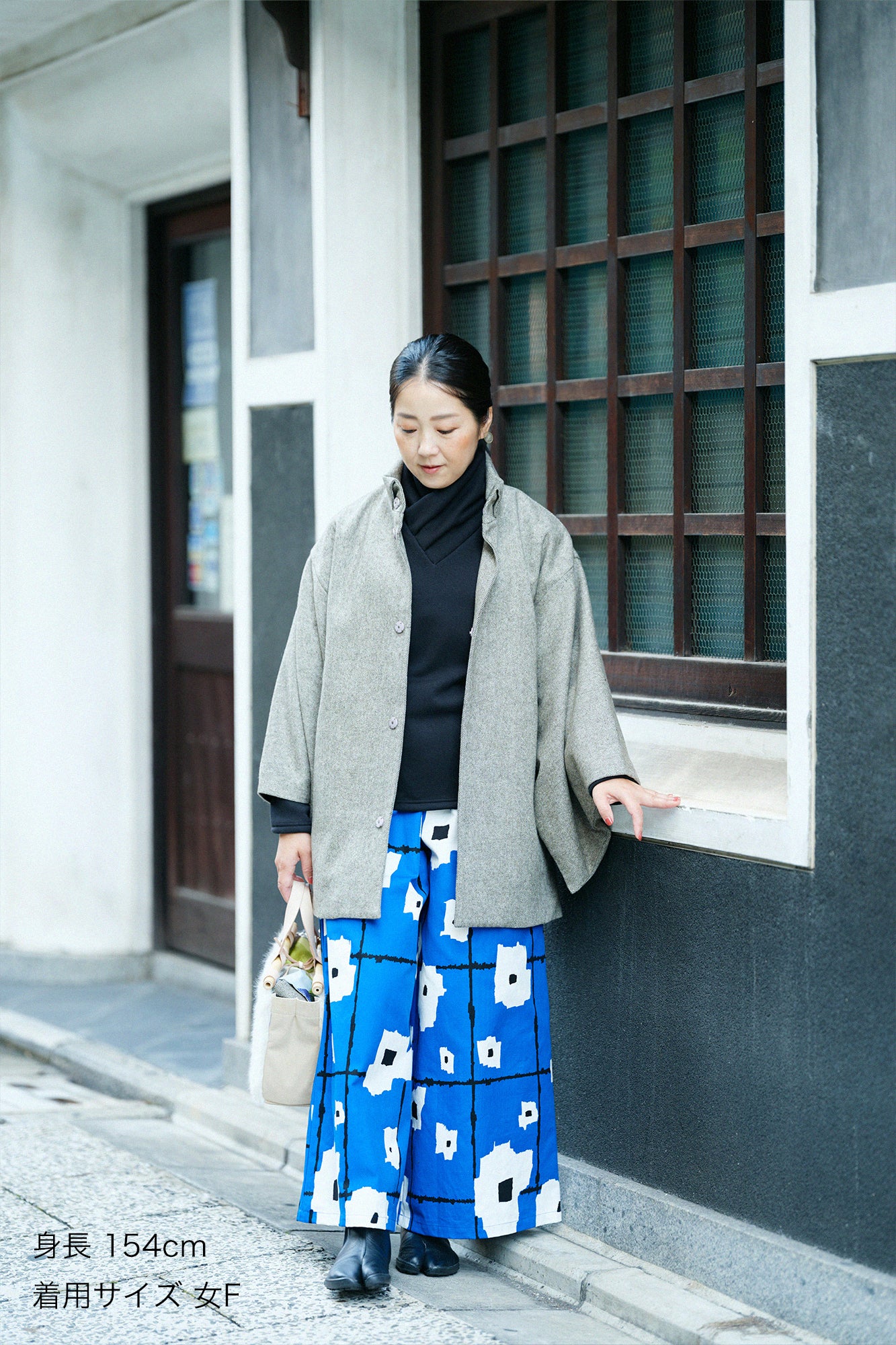 No.12 Canvas Wide-legged Pants ／ Celestial Flower