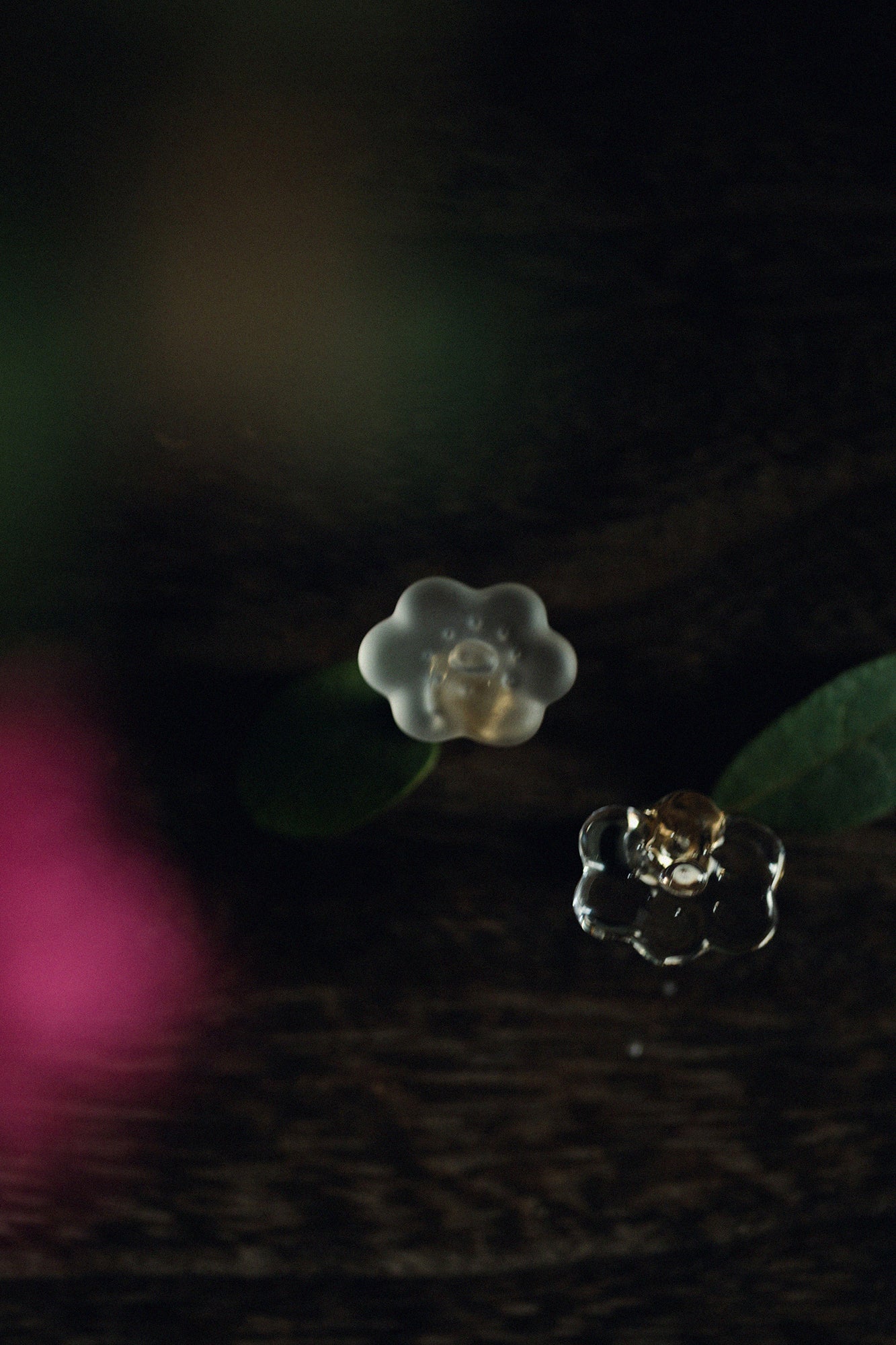 SOU・SOU×HARIO Lampwork Factory ピアス・イヤリング（片耳）／ほほえみ フロスト