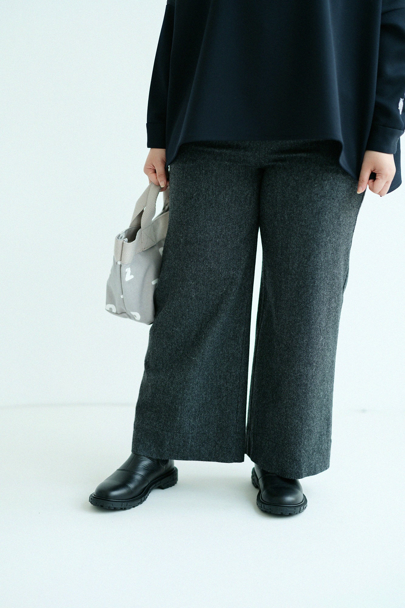 【預購】CORDURA® 耐磨羊毛 闊腿褲／深灰（※預計於12月9日左右發貨）