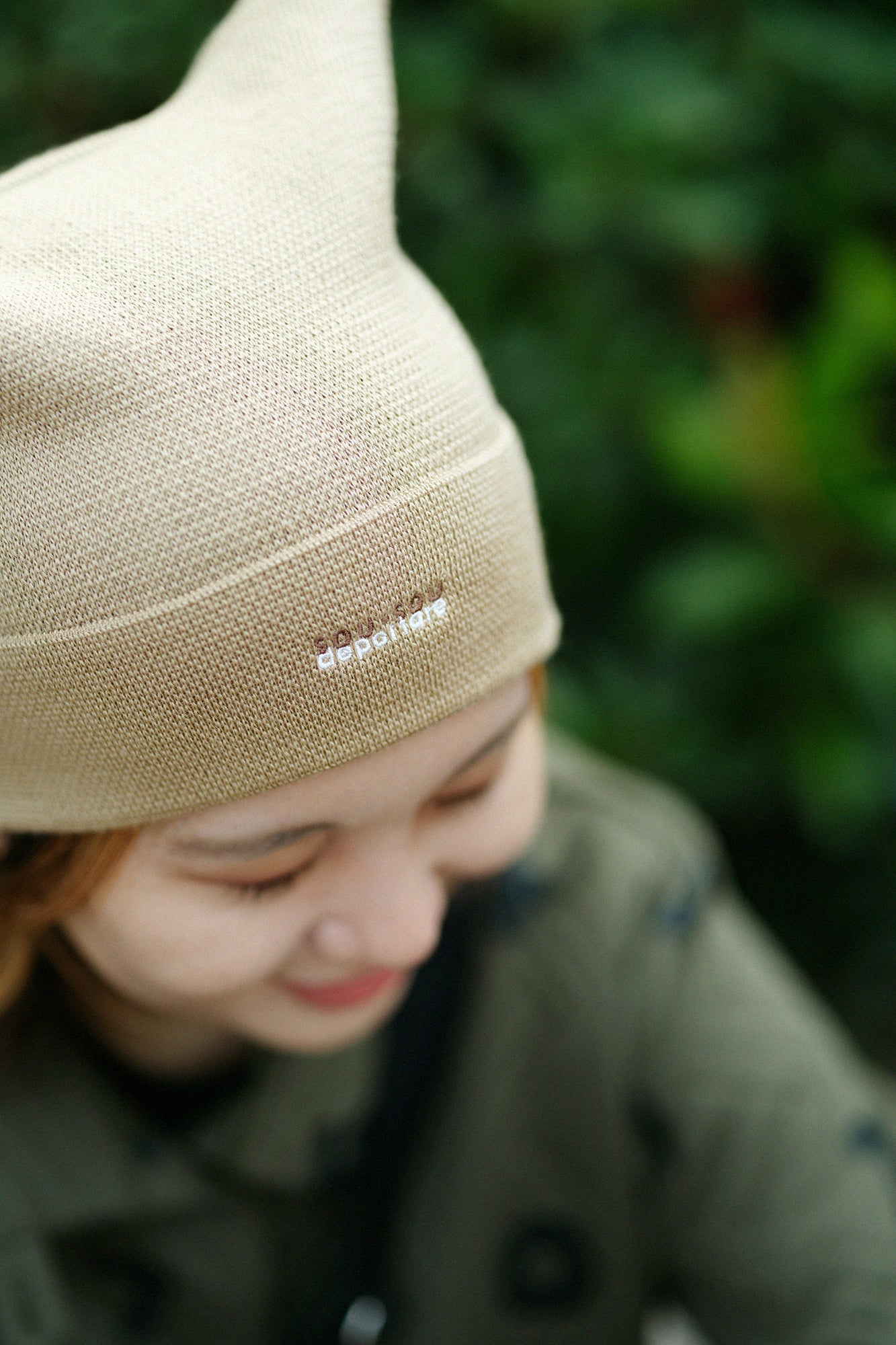 depo Nyan Jacquard Knit Cap／Caramel