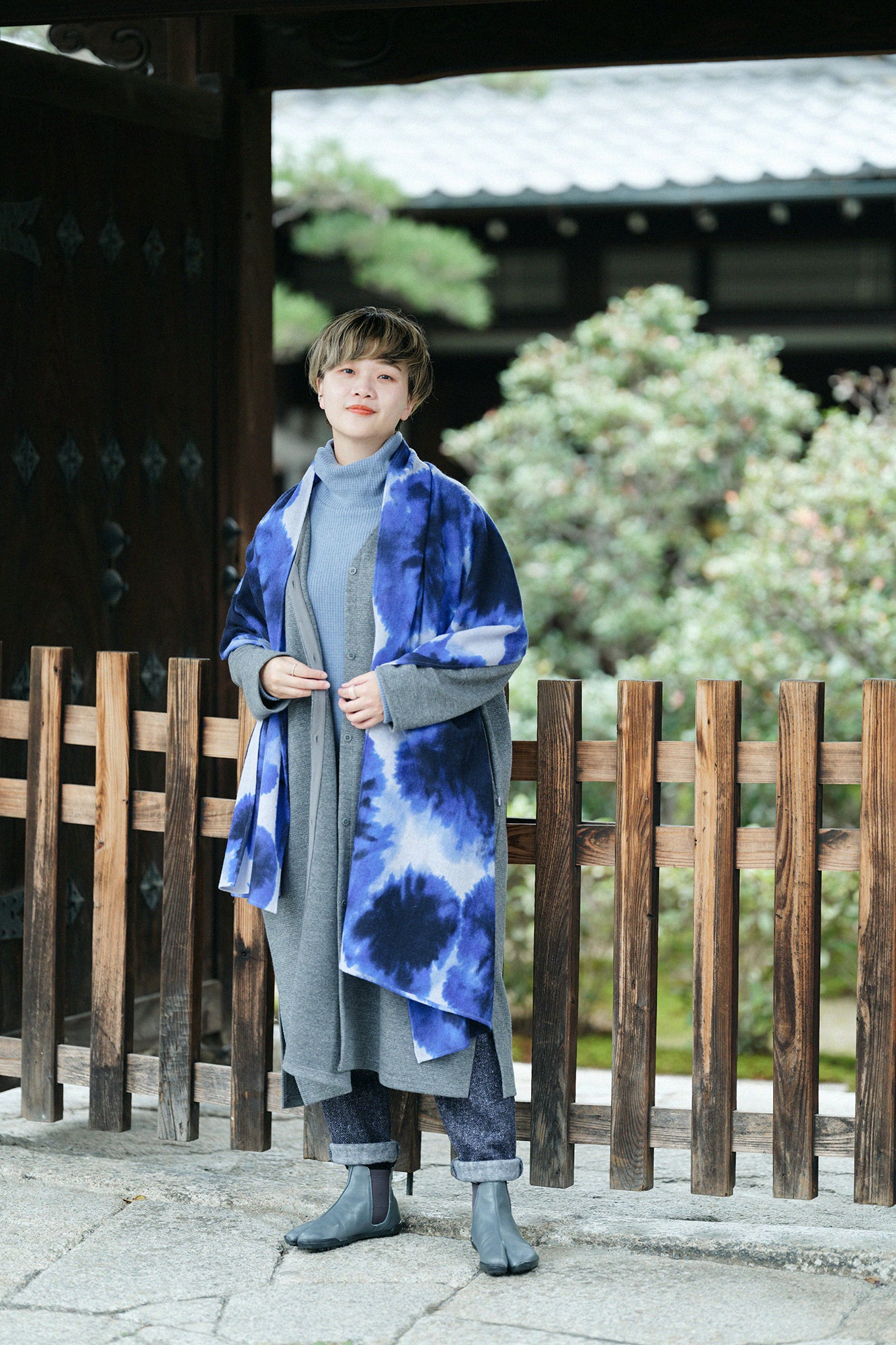 【預購】Soft Thermo(R) 羅紋針織 造型高領L/S長版上衣／風信子色（※預計於12月9日左右發貨）