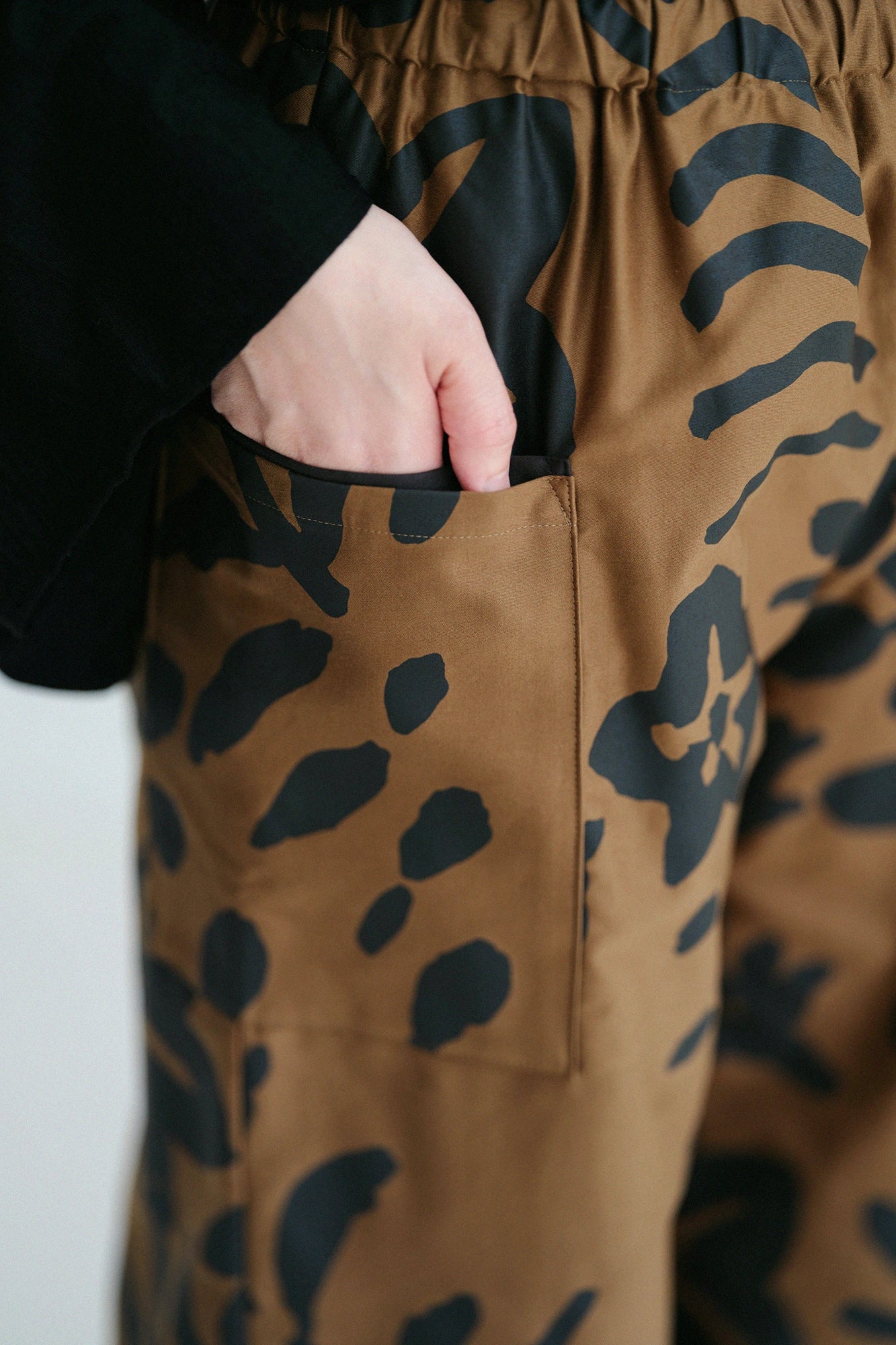 【Ships Ard 9/22】Moleskin Square Pockets Monpe Pants／Wild Flowers Bluish Yellow