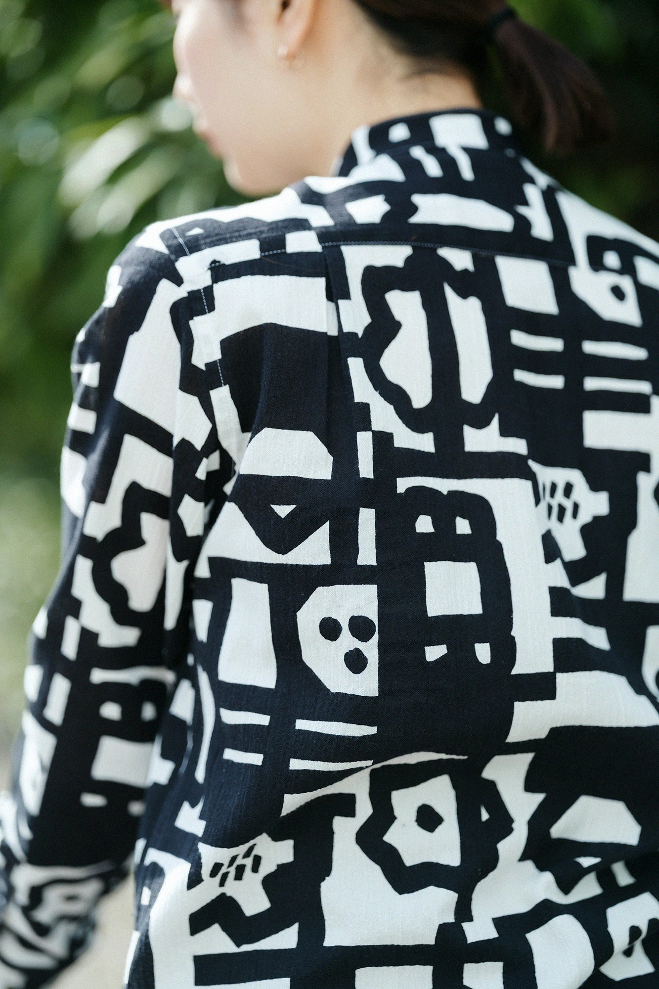 【3월 10일경 발송 예정】타카시마치지미 20/20 스탠드칼라 셔츠／카쿠렌보 