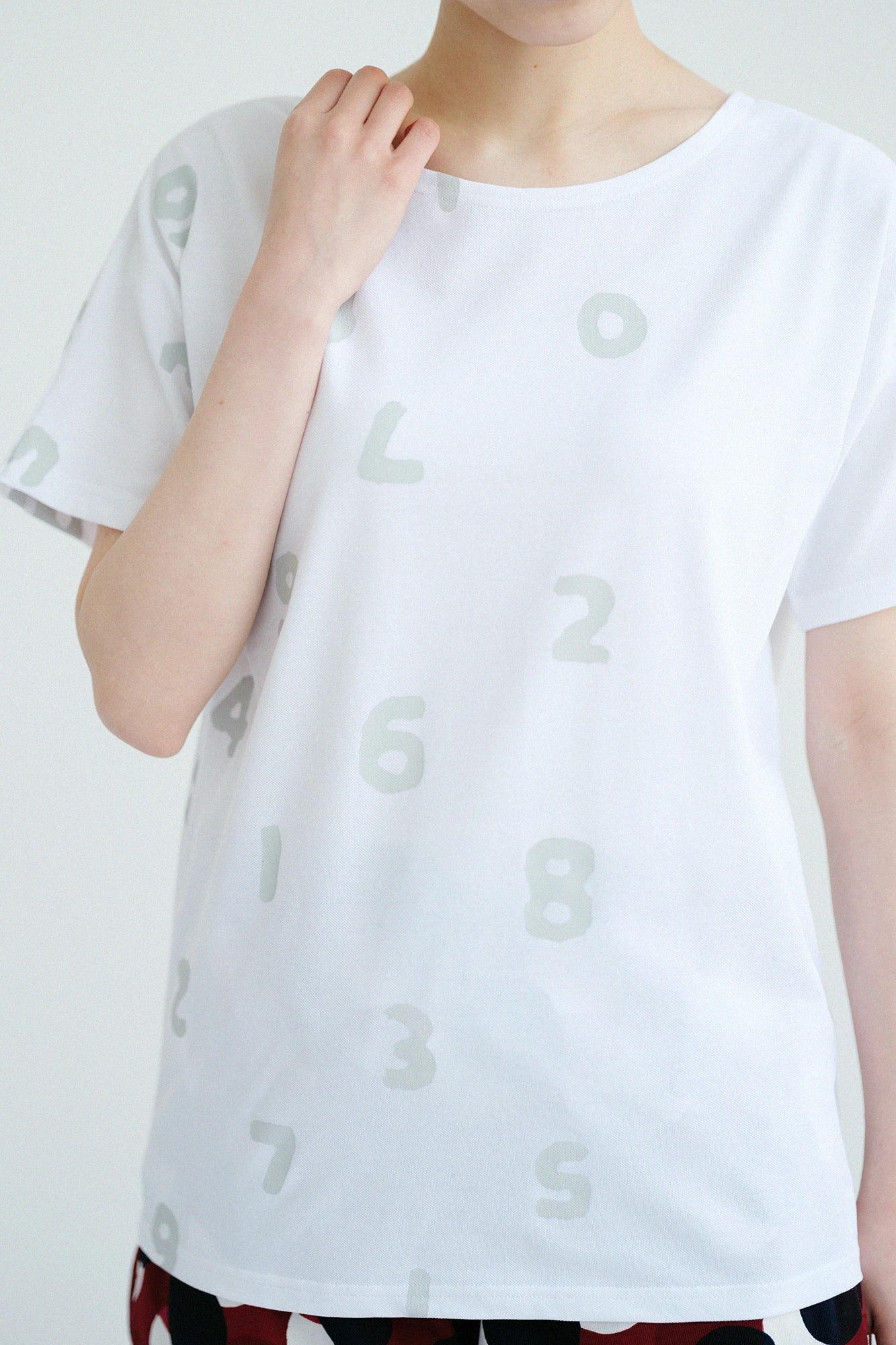 [Expédition prévue vers le 28 avril] C/CM(R) T-shirt découpé en tricot Kanoko/SO-SU-U Haut et bas et marges Blanc