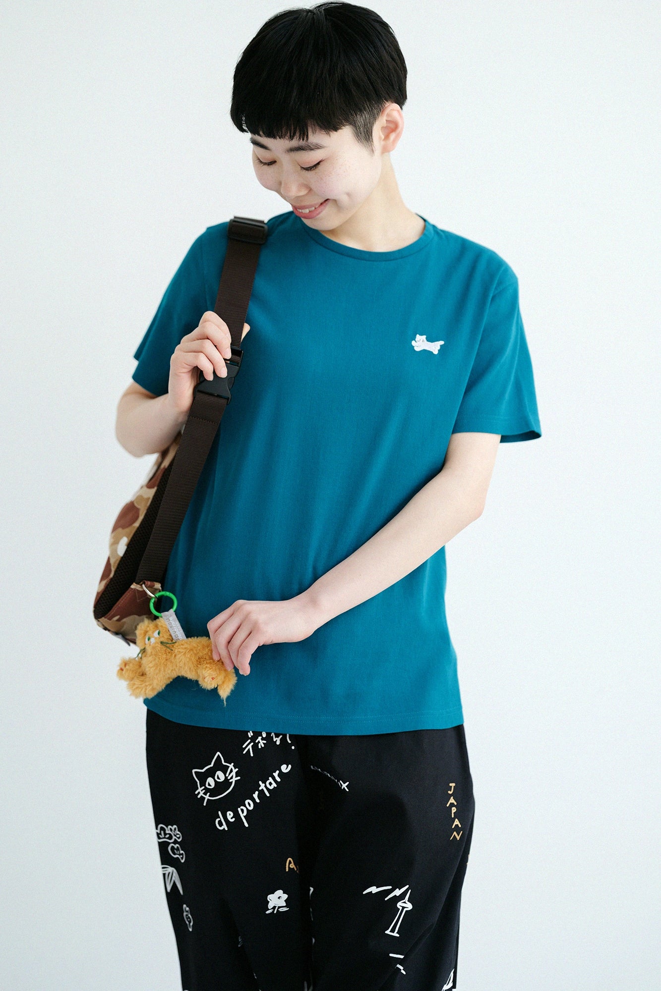 Chizimi Cotton 40/40 Short Sleeve T-shirt / Green