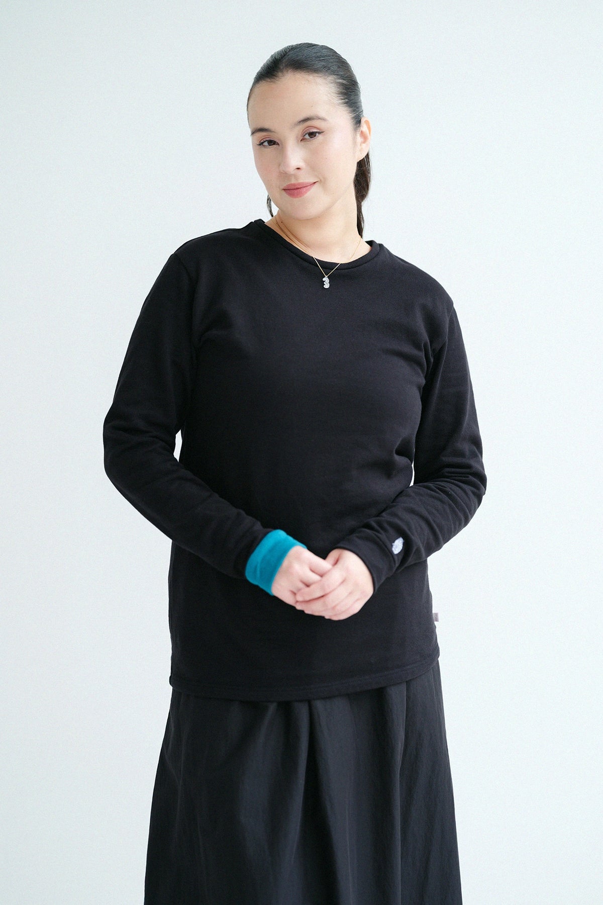 '身長：'171cm,'着用サイズ：'L,'※洗濯後寸法のものを着用'