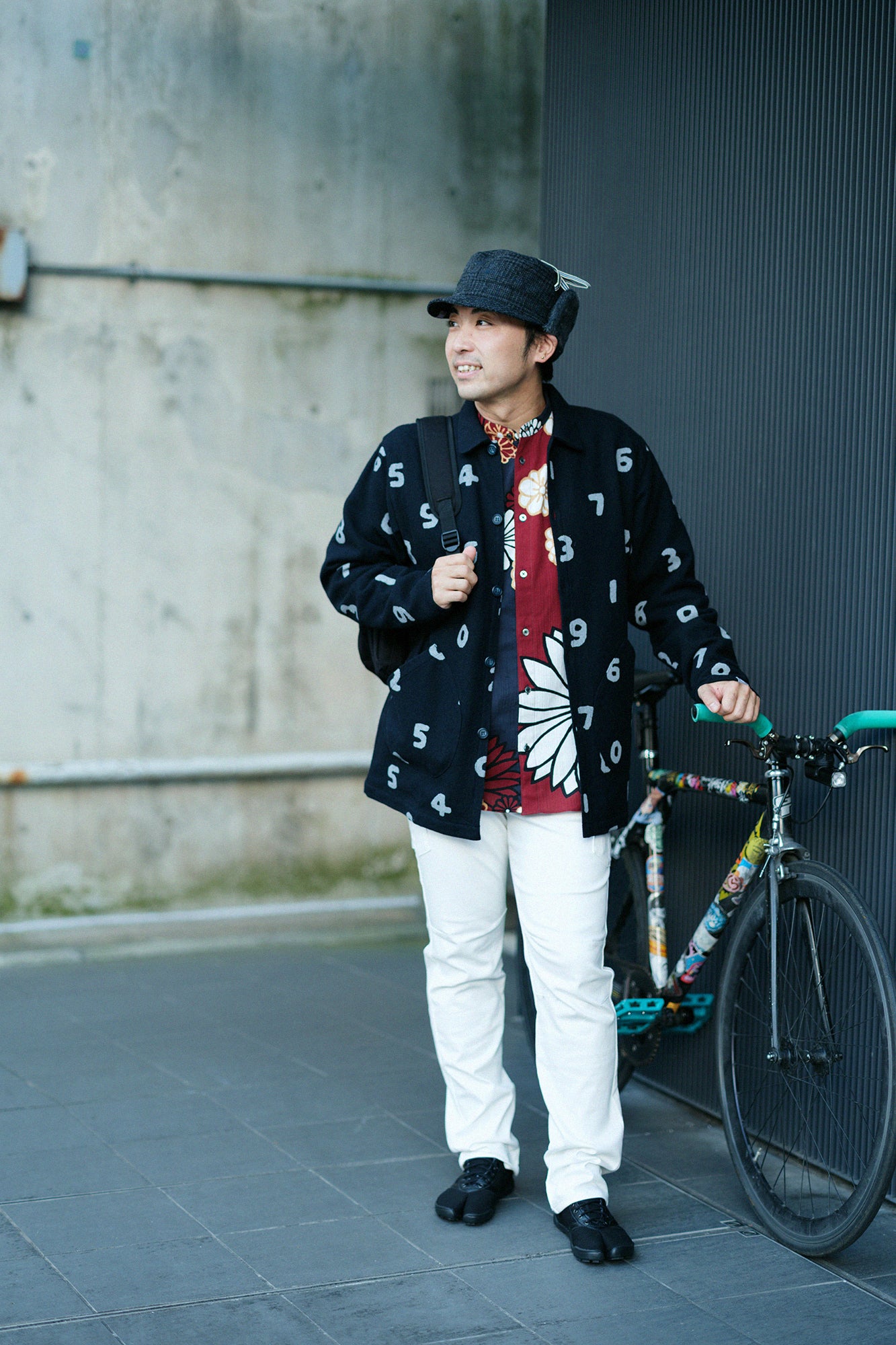 高島縮棉 20/20 立領長袖襯衫／金襴緞子