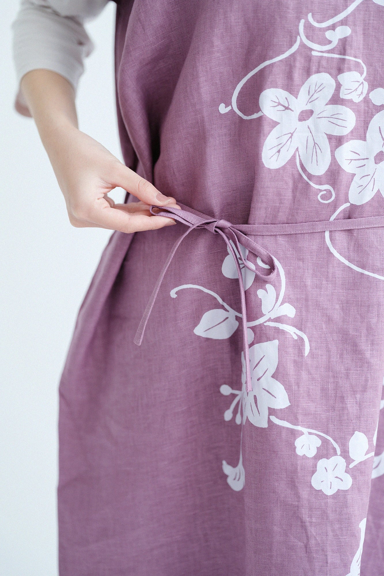 【3月3日頃発送予定】麻 長方形衣（ちょうほうけい）／麗し（うるわし）と余白（よはく） 浅蘇芳（あさきすおう）