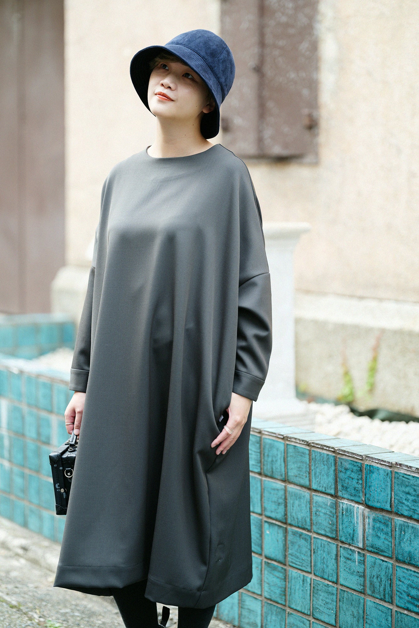 【預購】仿麂皮 Metro Hat／深藍×SO-SU-U十數 昆（※預計於12月9日左右發貨）