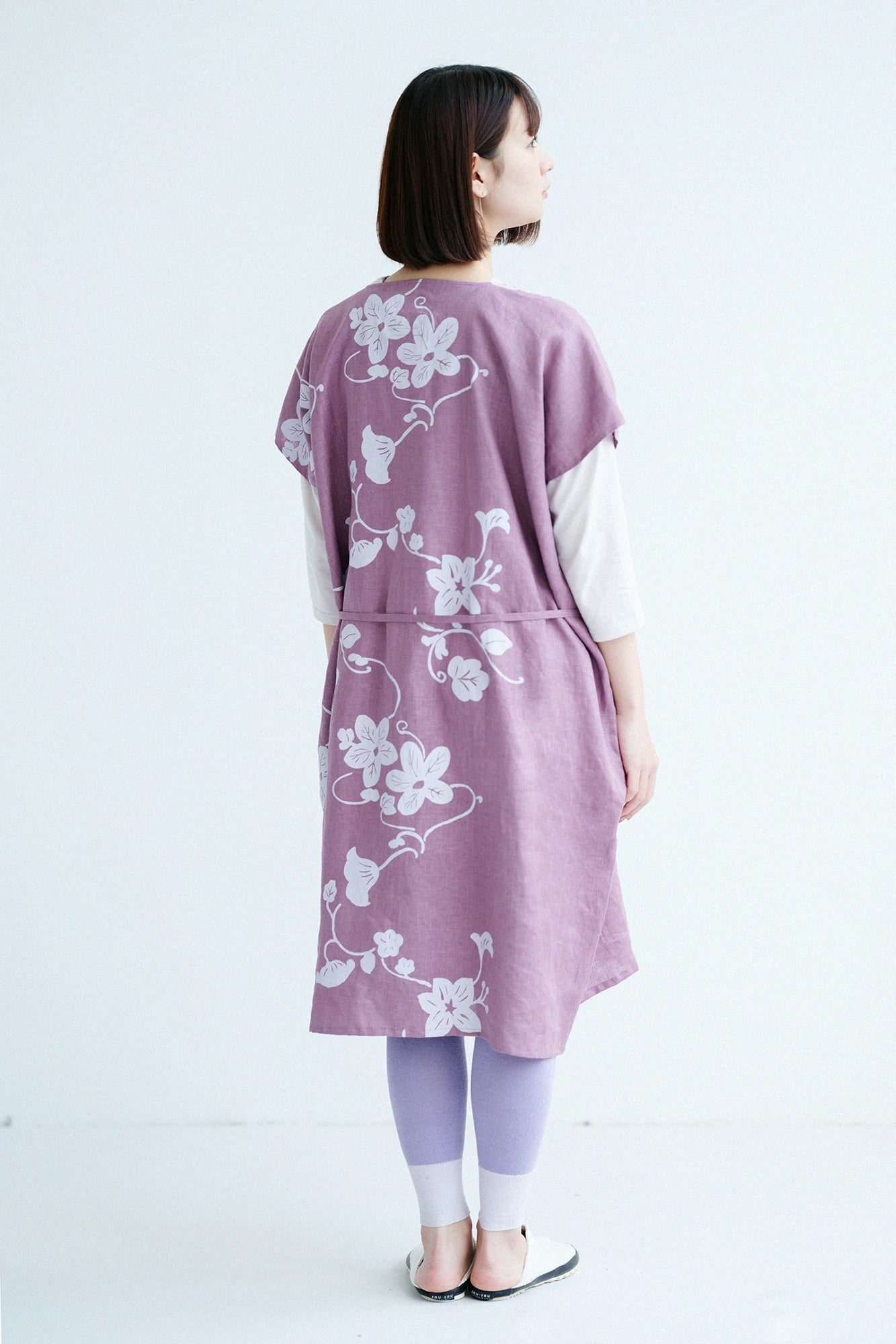 【3月3日頃発送予定】麻 長方形衣（ちょうほうけい）／麗し（うるわし）と余白（よはく） 浅蘇芳（あさきすおう）