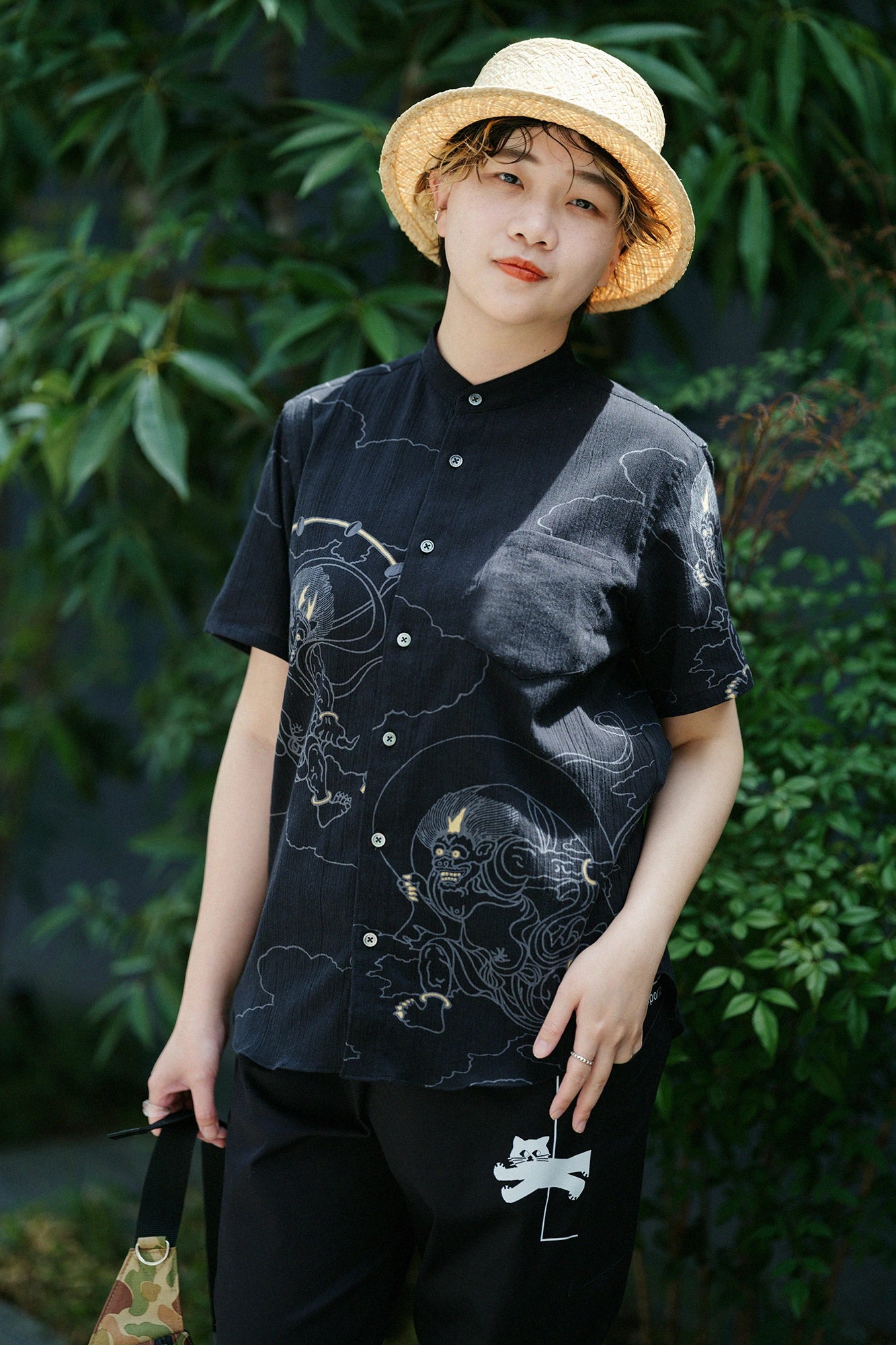 Chemise à manches courtes Chizimi Cotton 20/20 / Dieu du Vent Dieu du Tonnerre