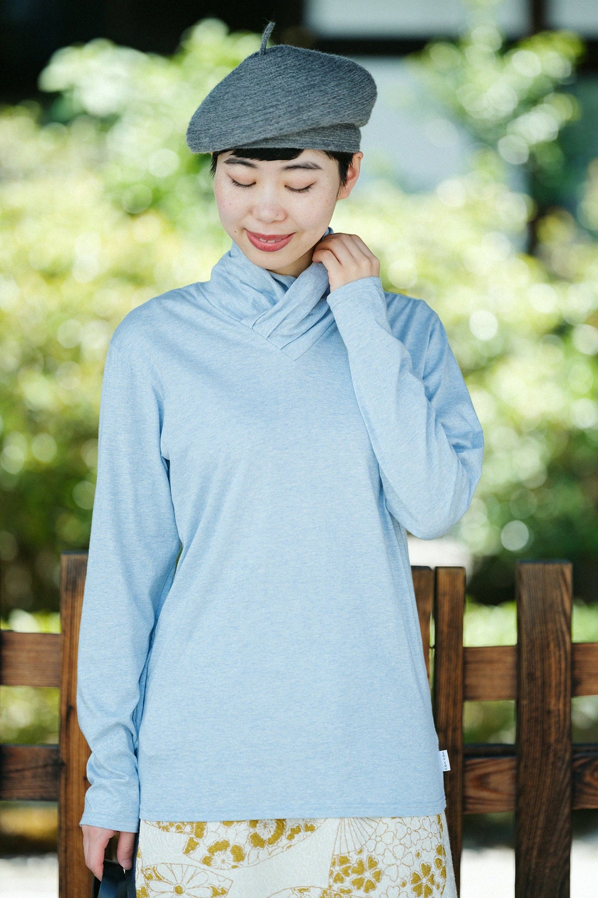 '身長：'164cm,'着用サイズ：'S,'※洗濯後寸法のものを着用'
