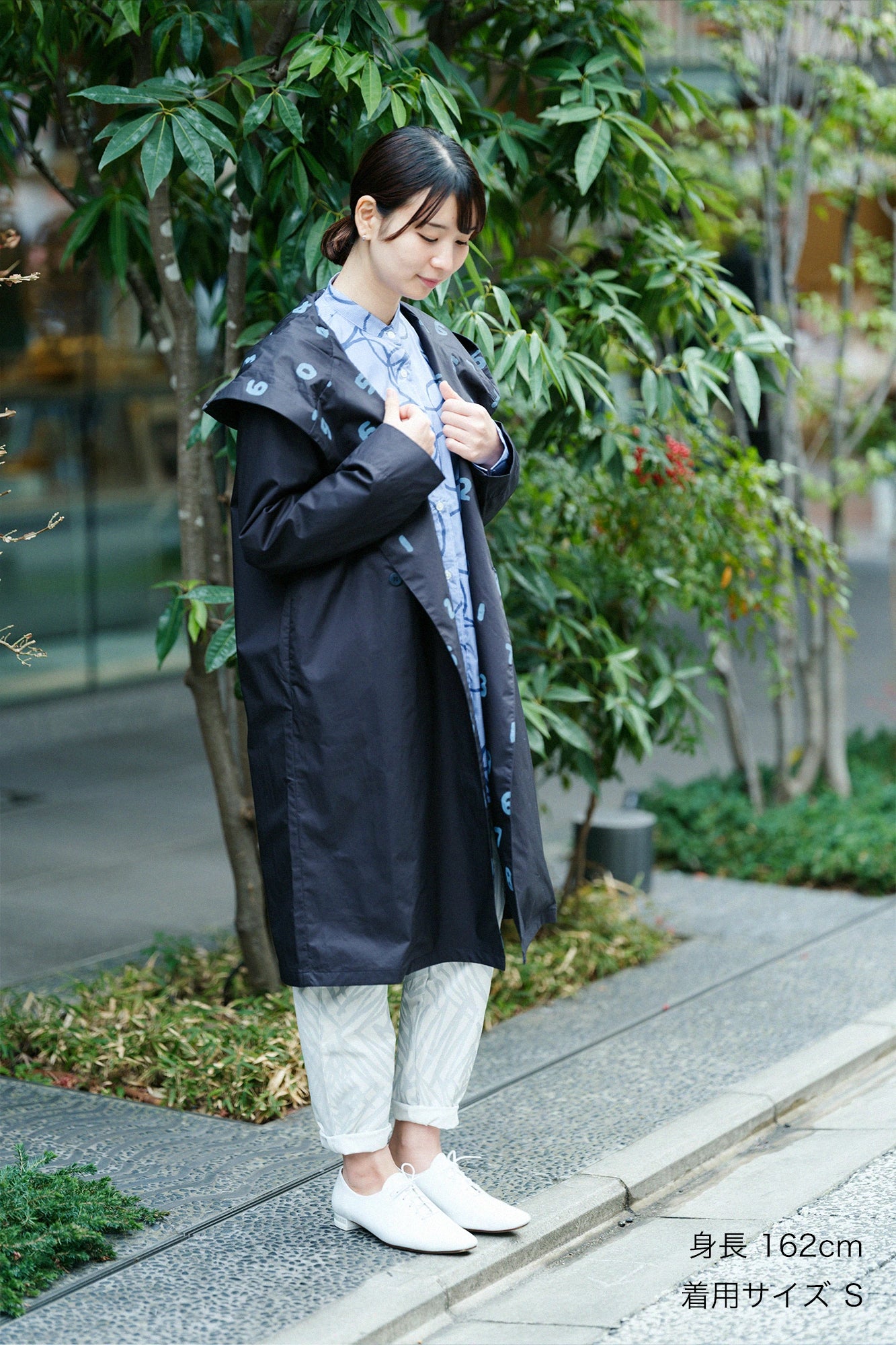 [3월 17일경 발송 예정]고밀도능직 후드 코트/다크네이비×SO-SU-U