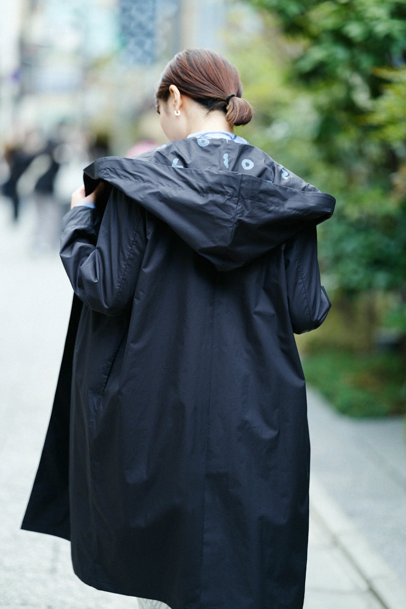 [3월 17일경 발송 예정]고밀도능직 후드 코트/다크네이비×SO-SU-U