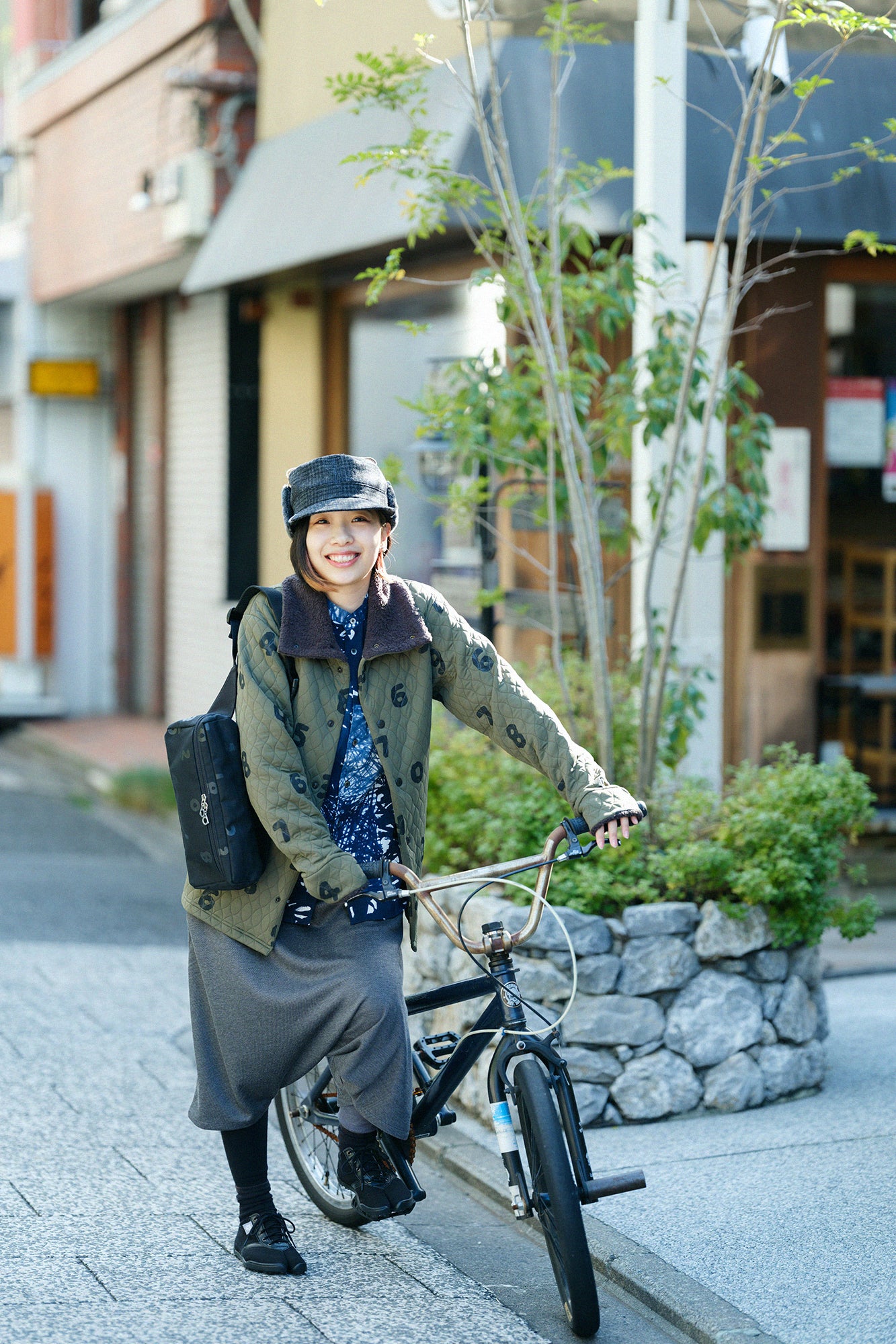高島縮棉 20/20 立領長袖襯衫／隨性編織