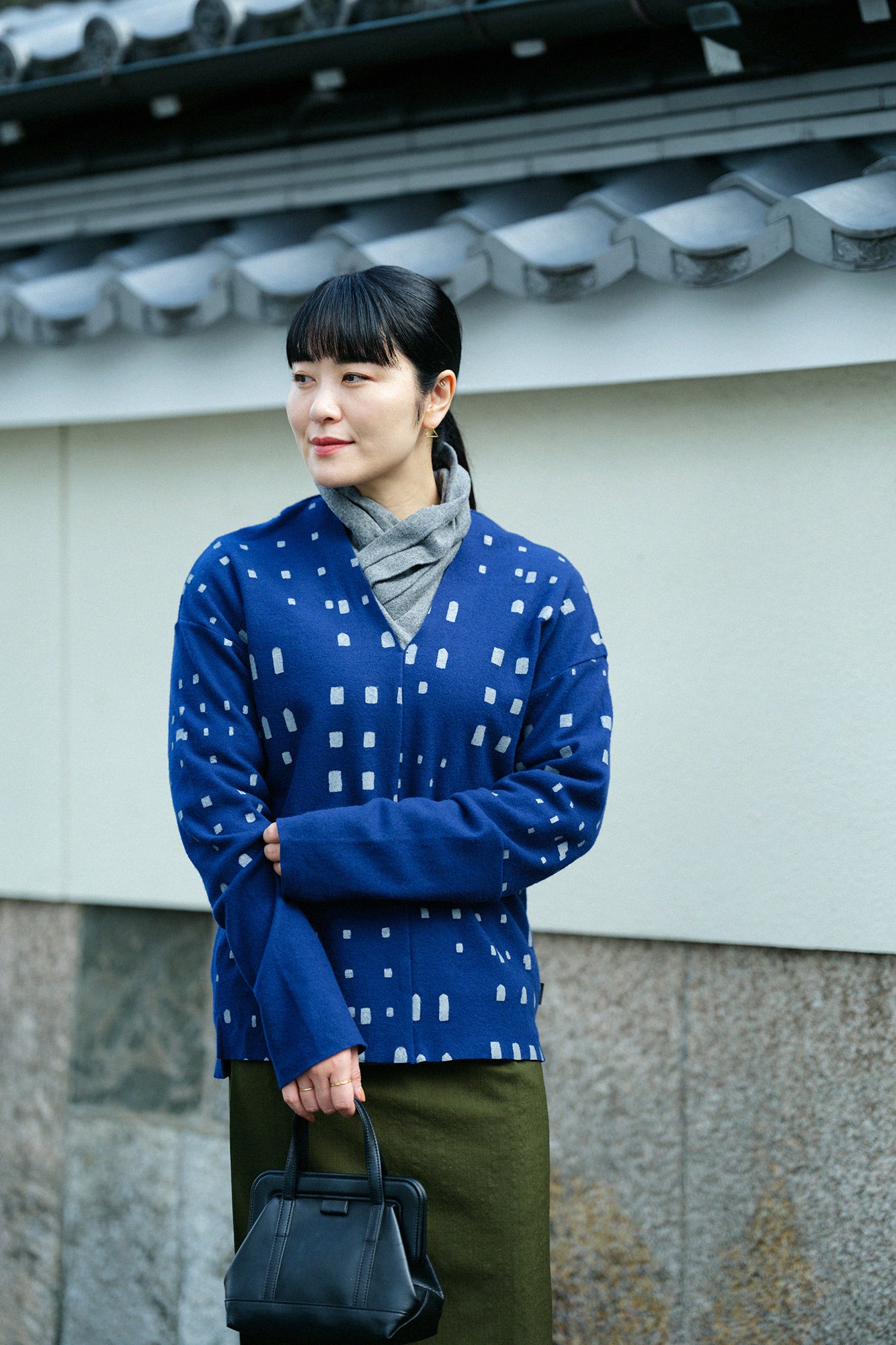 梳毛（そもう） 阿弥（あみ） 違い袖貫頭衣（ちがいそでかんとうい）／