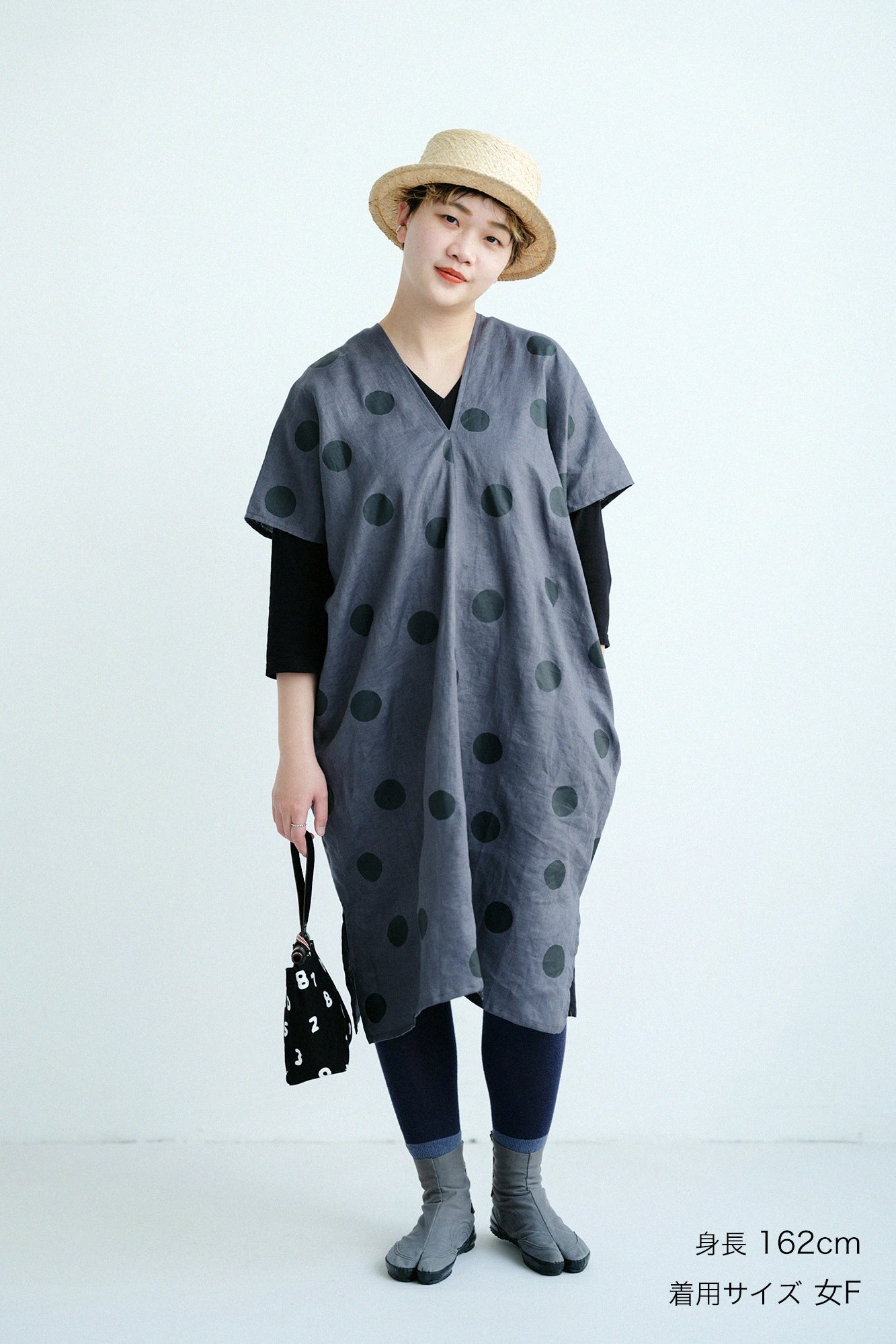 【3월 3일경 발송 예정】마 직사각형 원피스 후타츠미／스이교쿠마아라（마아라） 소탄색（케시즈미이로） 