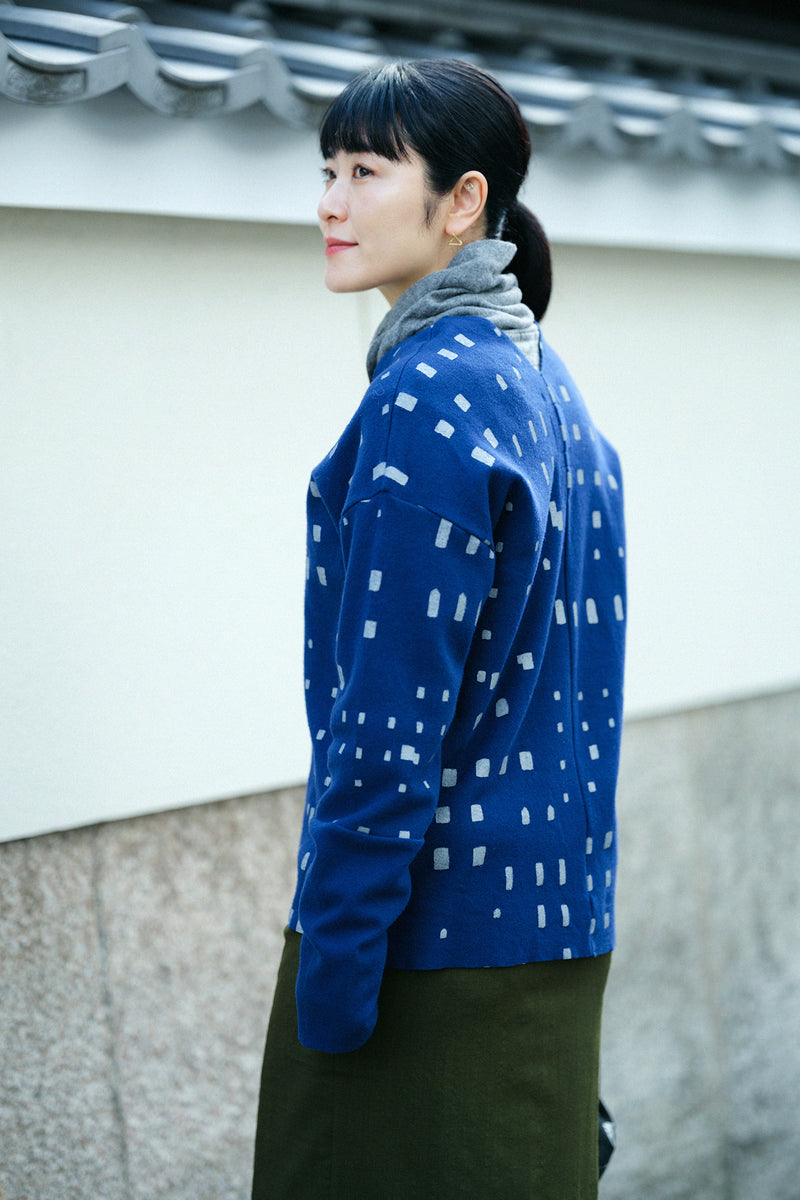 Bi-color Sleeve V Neck Kantoi (Autumn/Winter)
