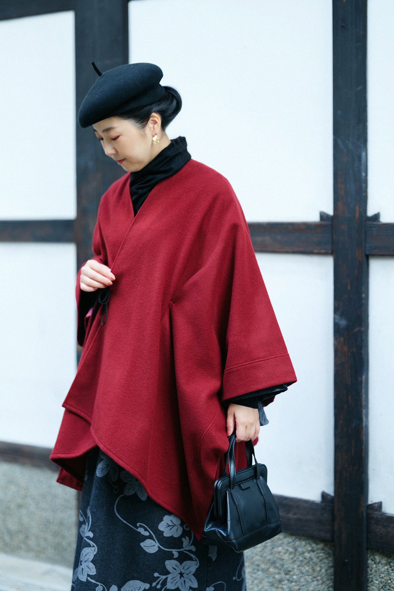 ウールメルトン きさらぎ／臙脂色（えんじいろ）