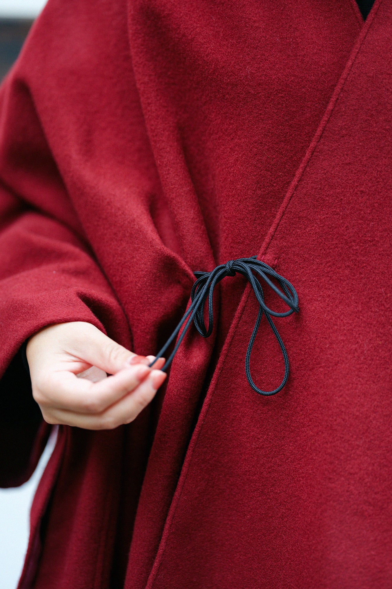 ウールメルトン きさらぎ／臙脂色（えんじいろ）