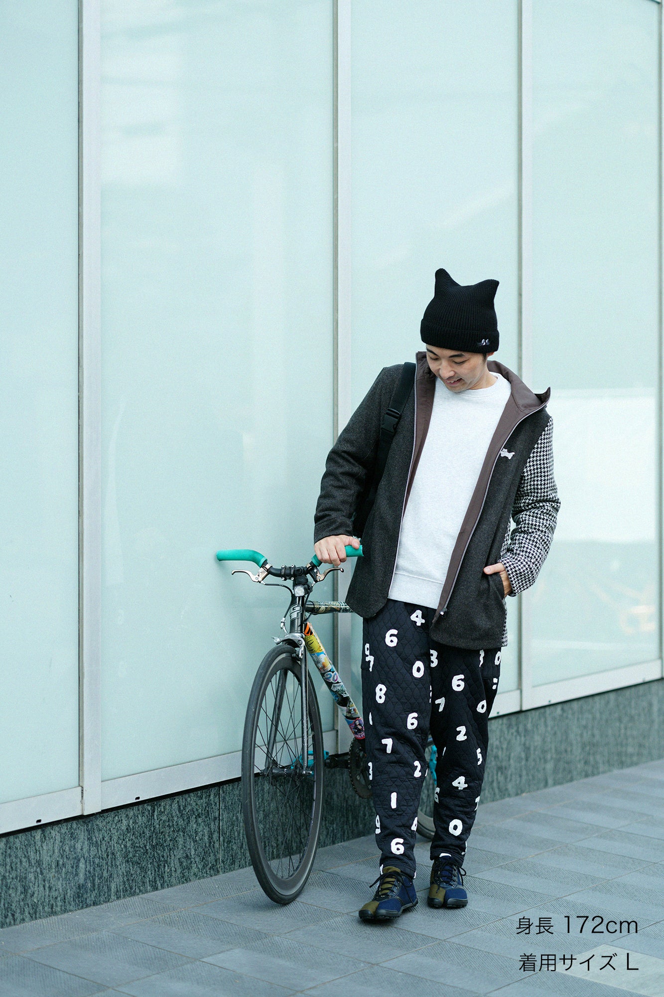 絎縫緹花 BIKE修腿馬術褲／SO-SU-U十數 黑色