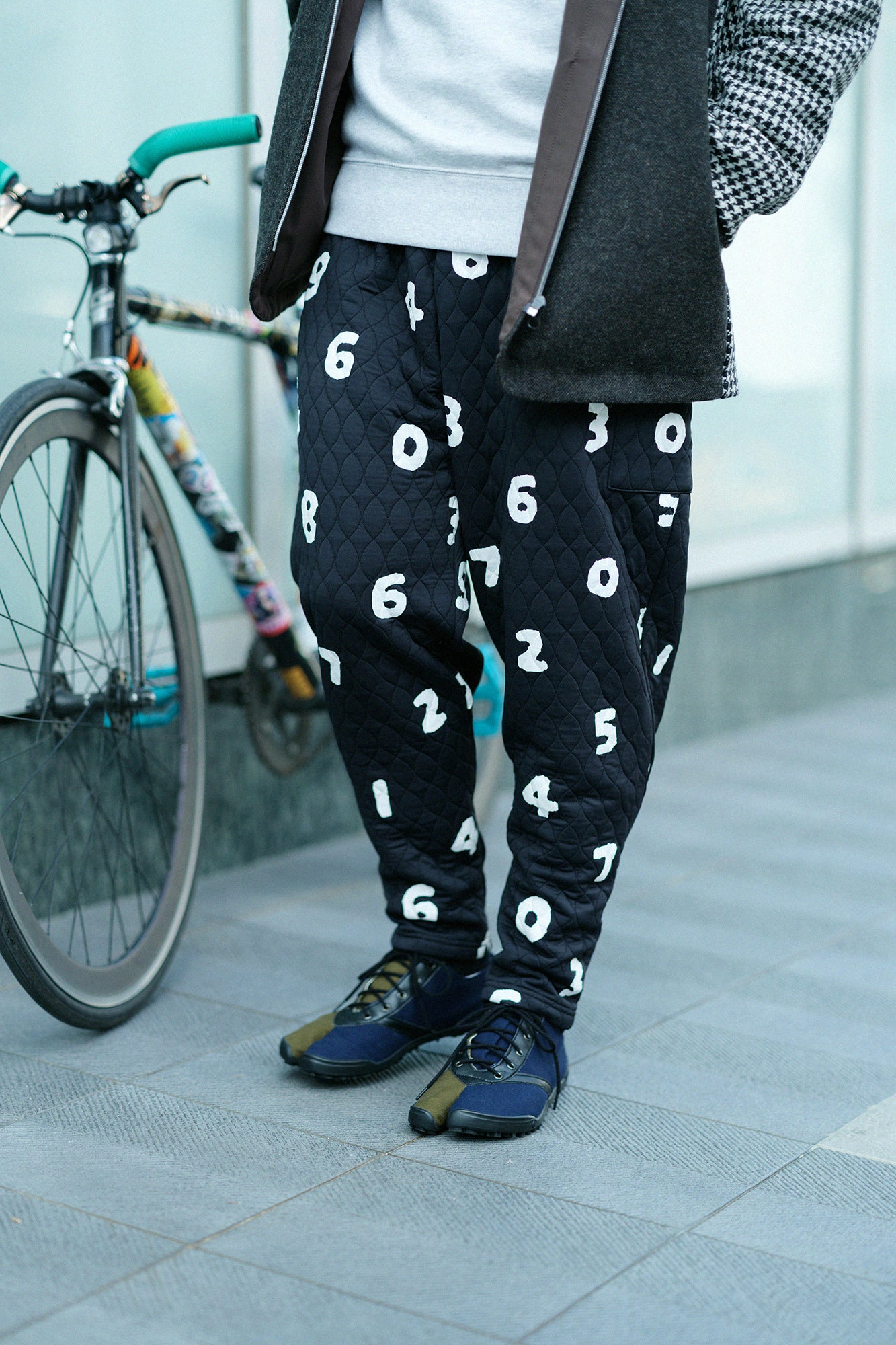 絎縫緹花 BIKE修腿馬術褲／SO-SU-U十數 黑色