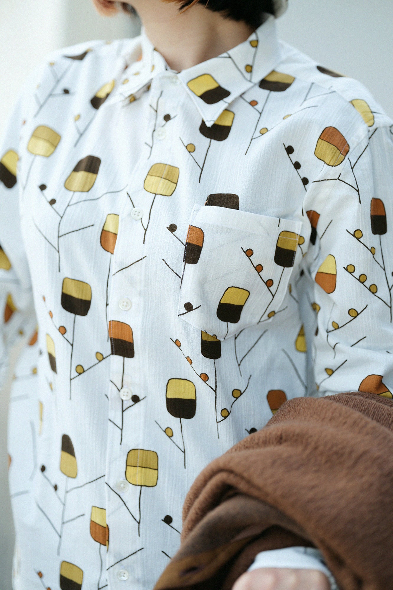 高島縮 20/20 シャツ／あどけない