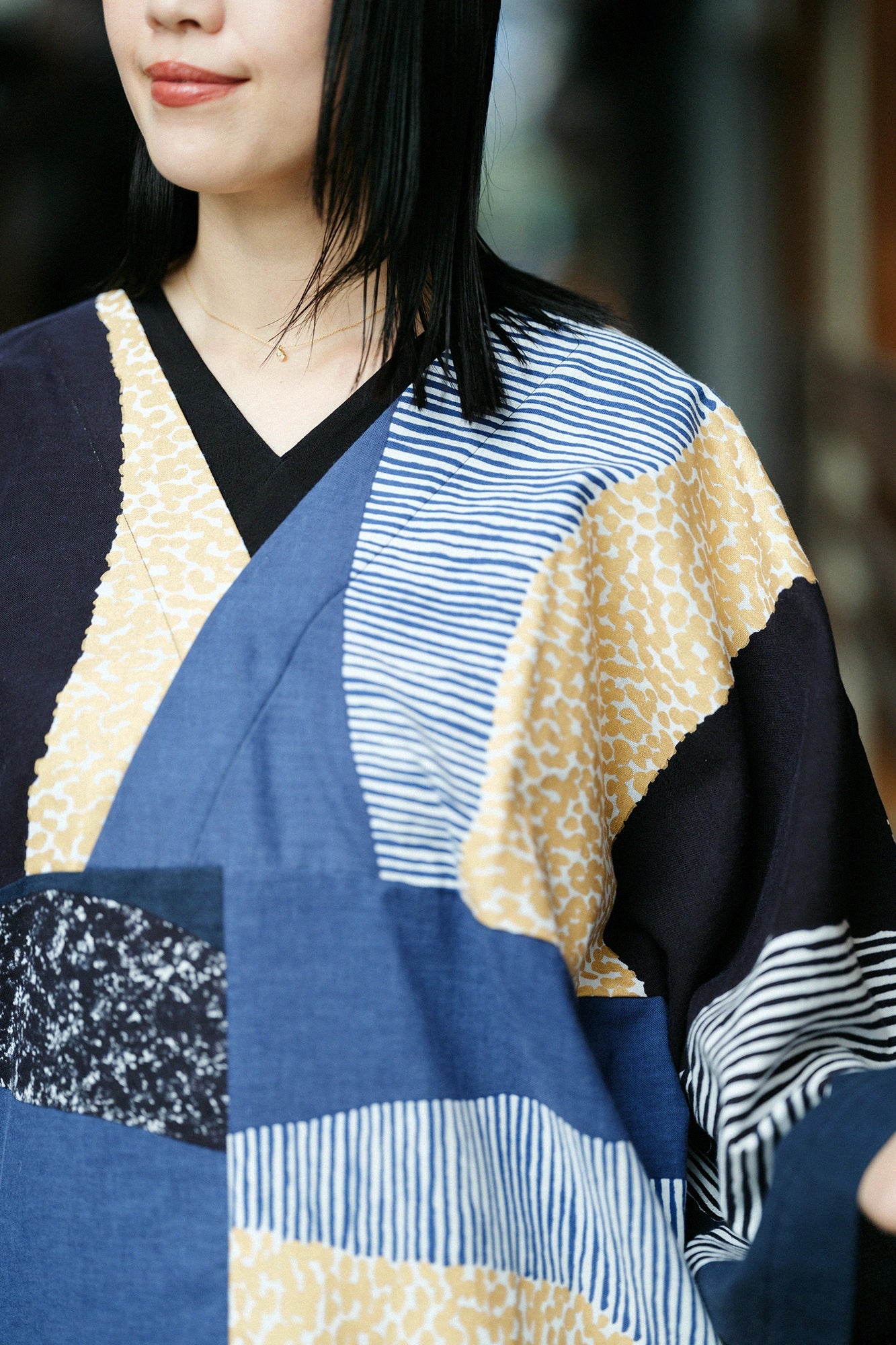 【Scheduled to ship around Mar 3】Isemomen Cotton Okatabira ／Higashiyama