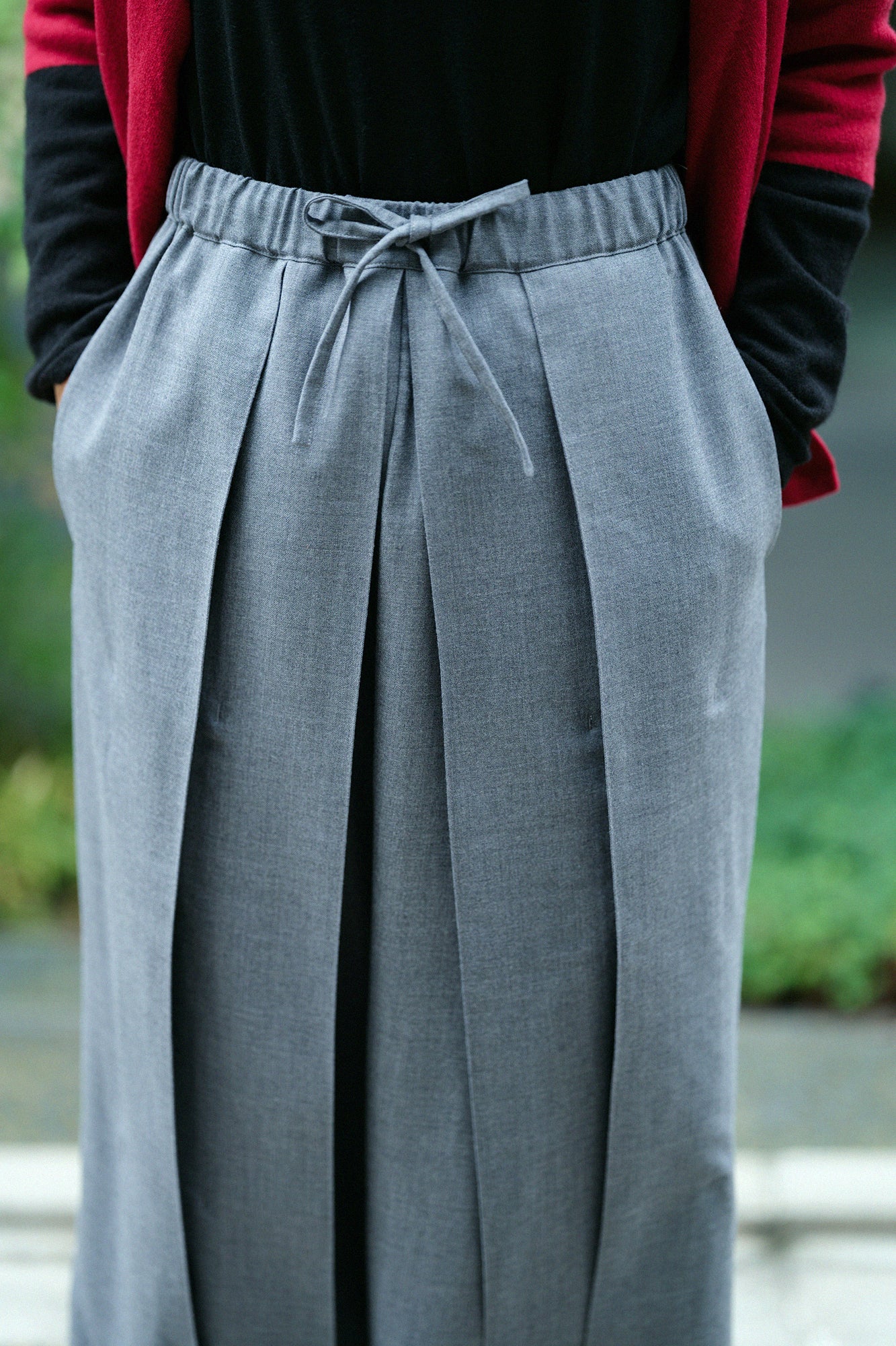 超級100羊毛 袴富士（飛鼠褲）／灰色