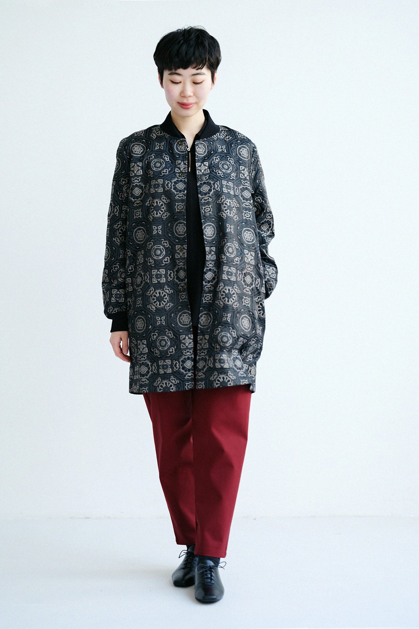 【3월 17일경 발송 예정】타카시마치지미 20/20 스키퍼 셔츠/검은색